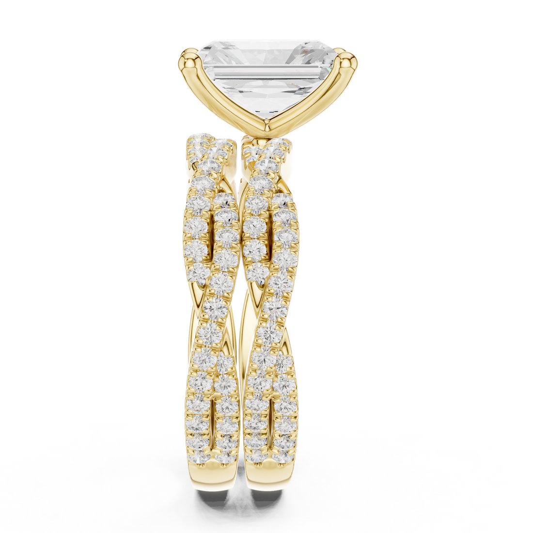 Y-shaped necklace with dangling charm.