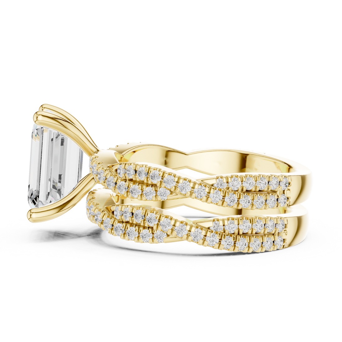 Layered bridal necklace with multiple strands.