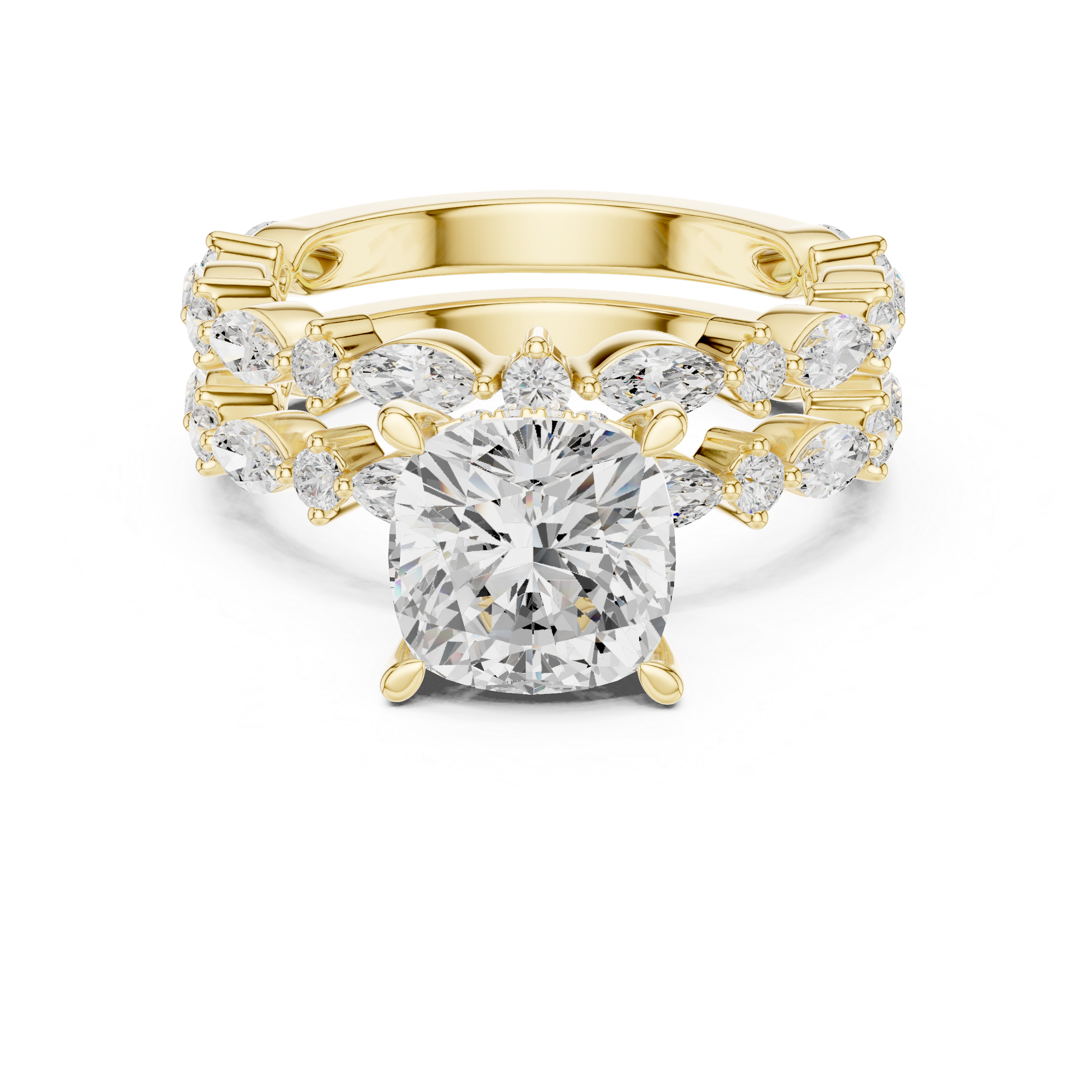 Stylish Stackable Design  with premium high-quality finish and shine