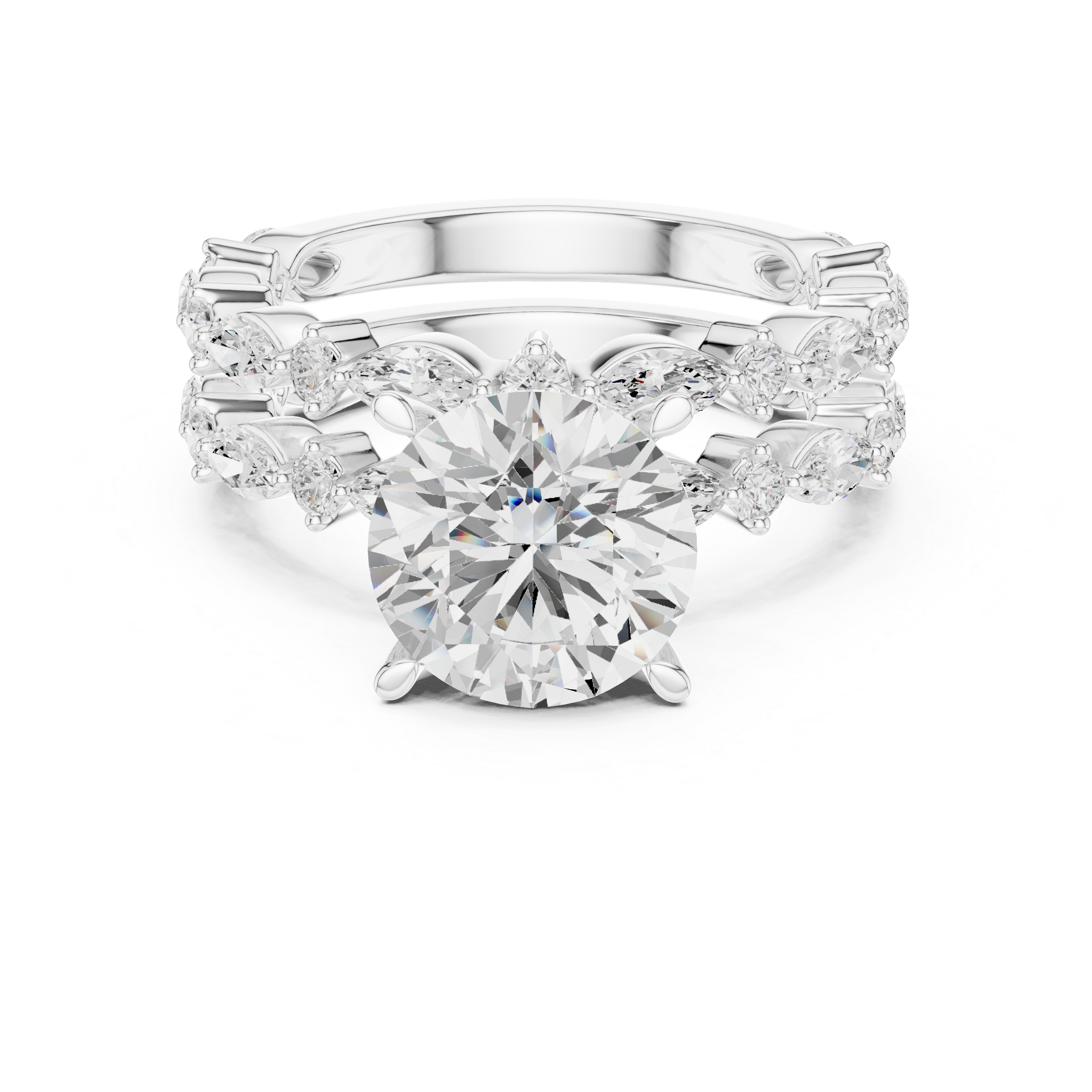 Sparkling CZ Diamond Necklace with high shine