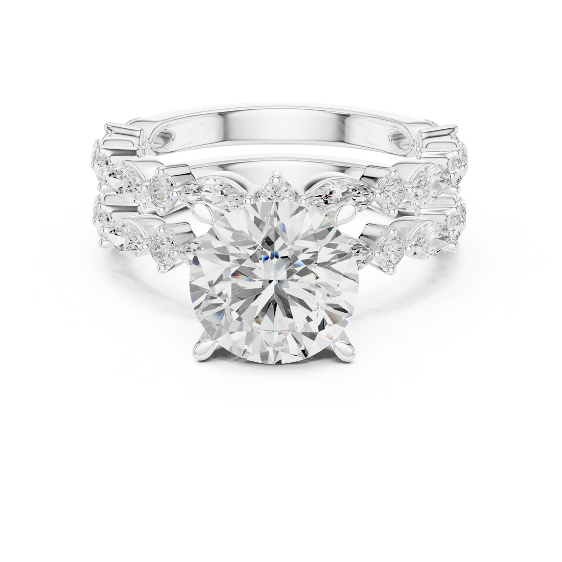 Sparkling CZ Diamond Necklace with high shine