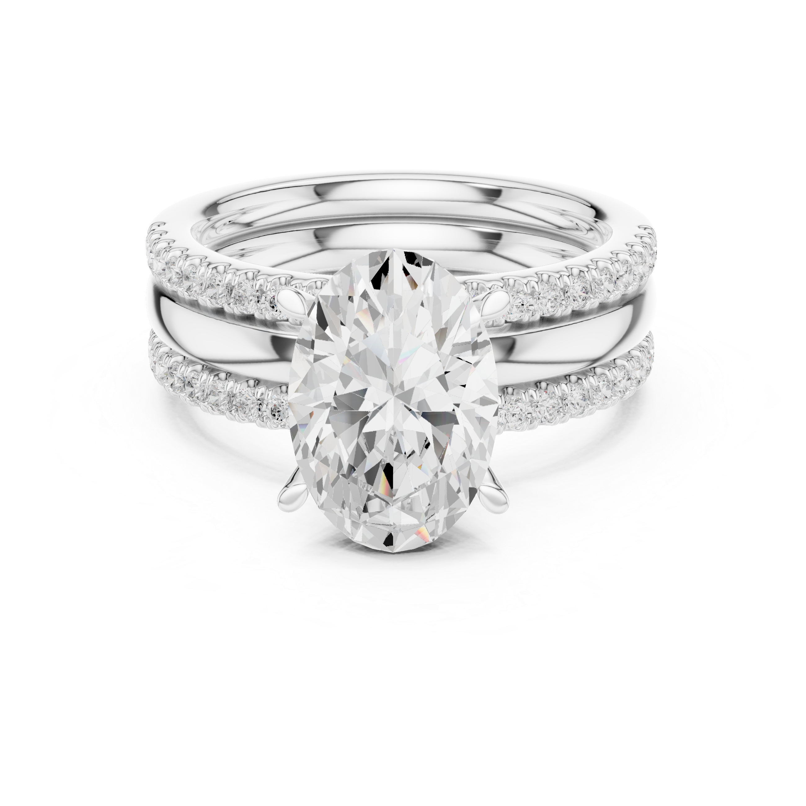 Sparkling CZ Diamond Necklace with high shine