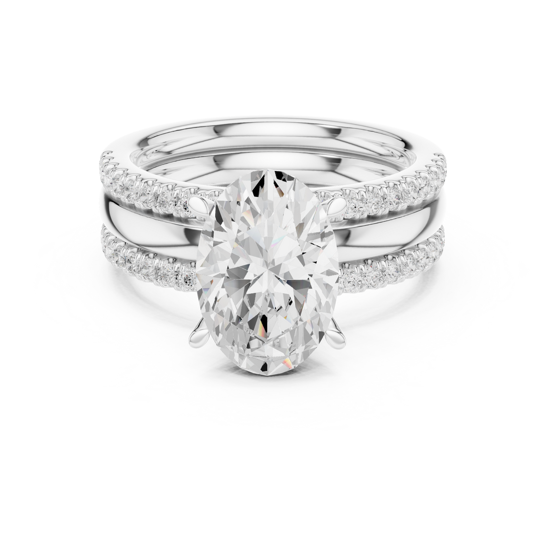 Sparkling CZ Diamond Necklace with high shine