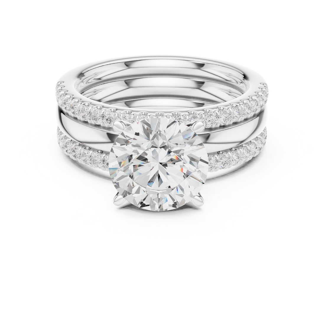 Sparkling CZ Diamond Necklace with high shine