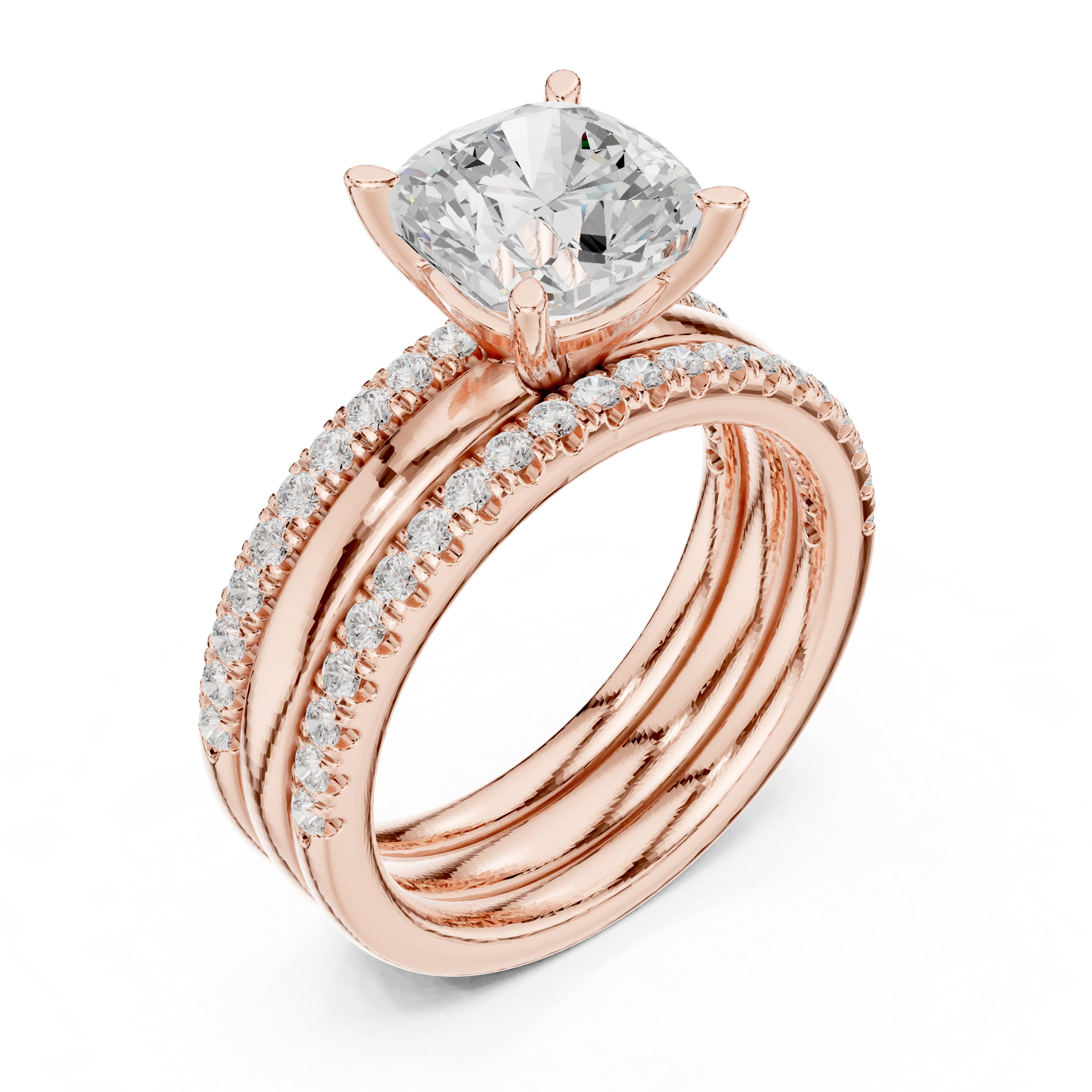 Gold toe ring with floral engraving.