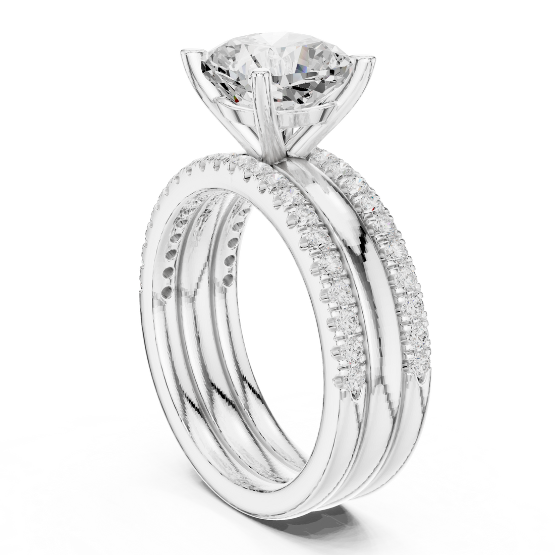 Gemstone toe ring with central stone.