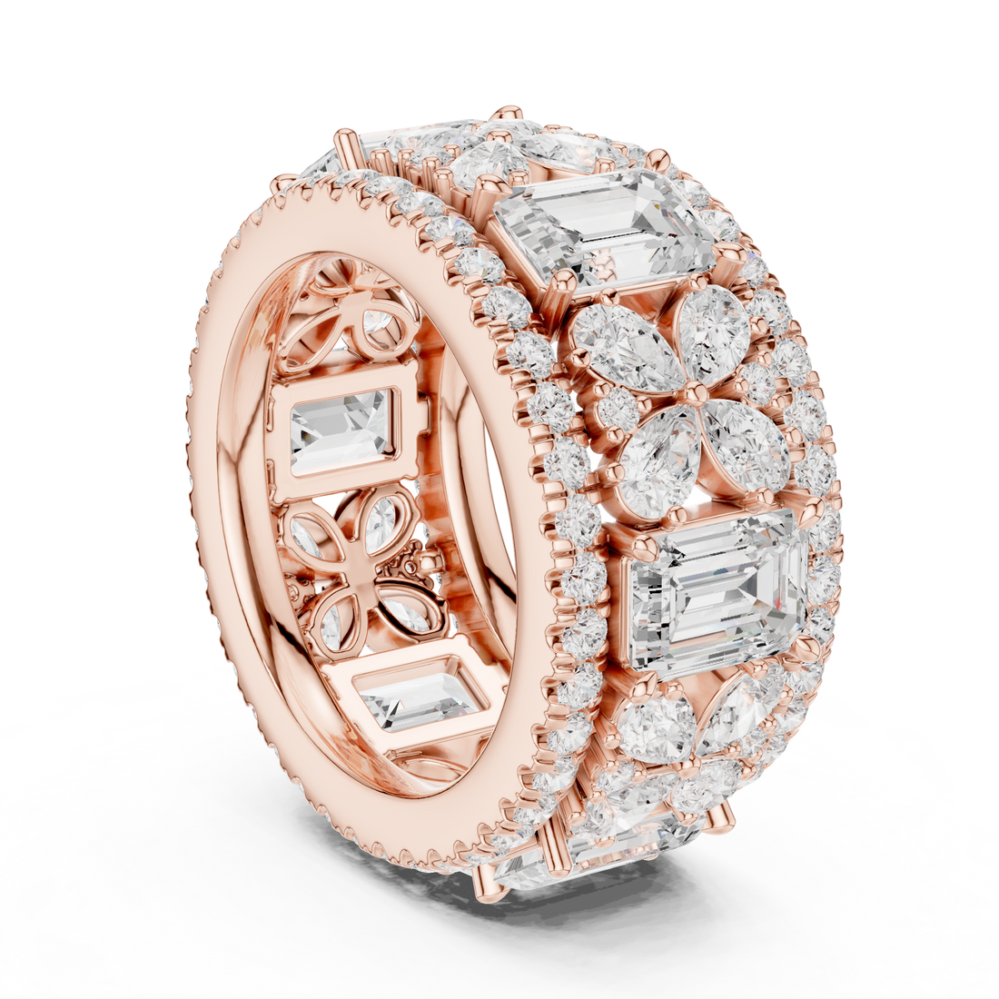Cuff bracelet with engraved design.