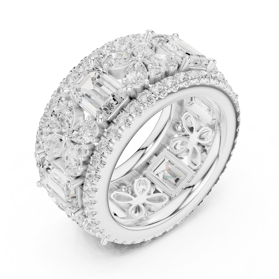Bridal jewellery set with matching pieces.