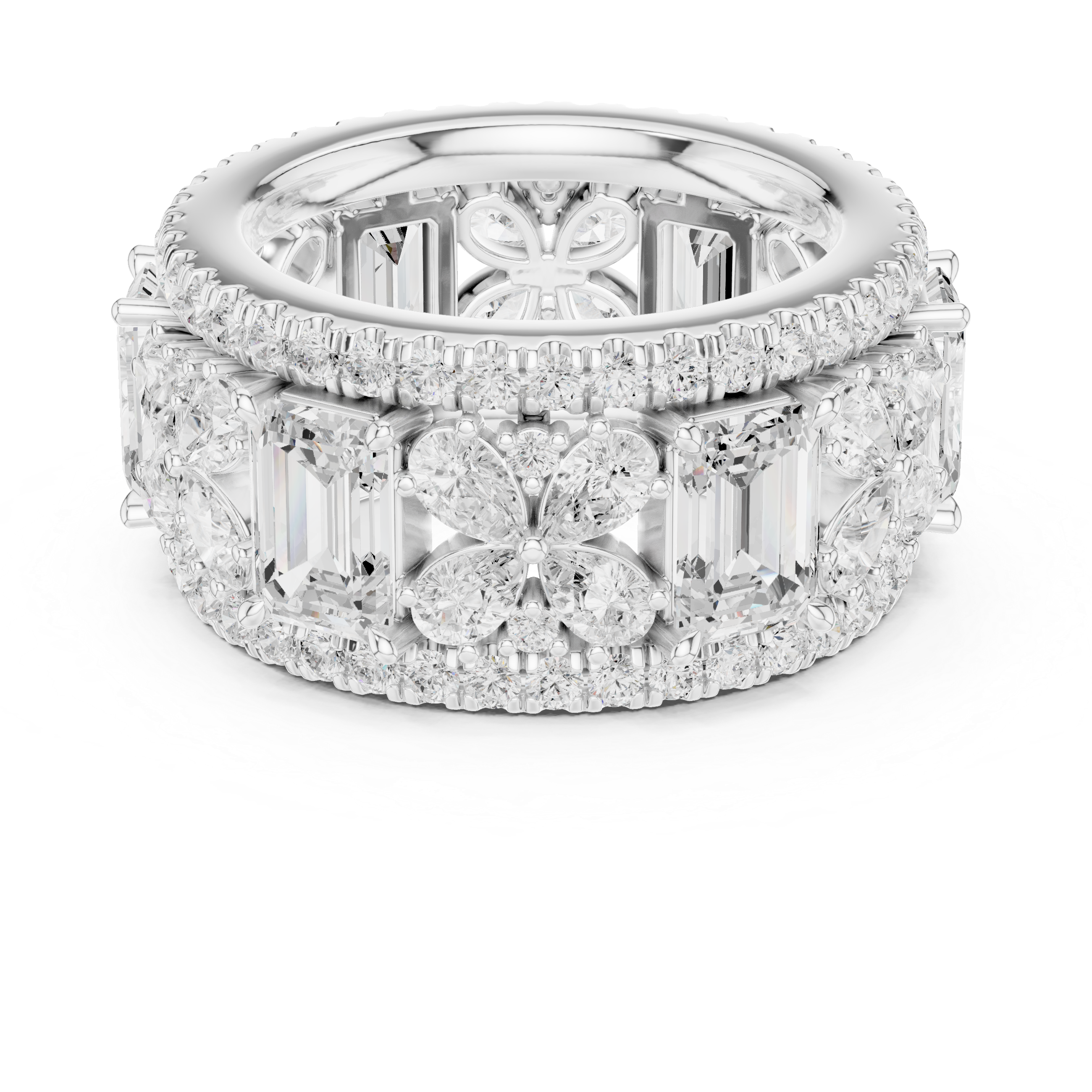 Engagement jewellery set with modern style.