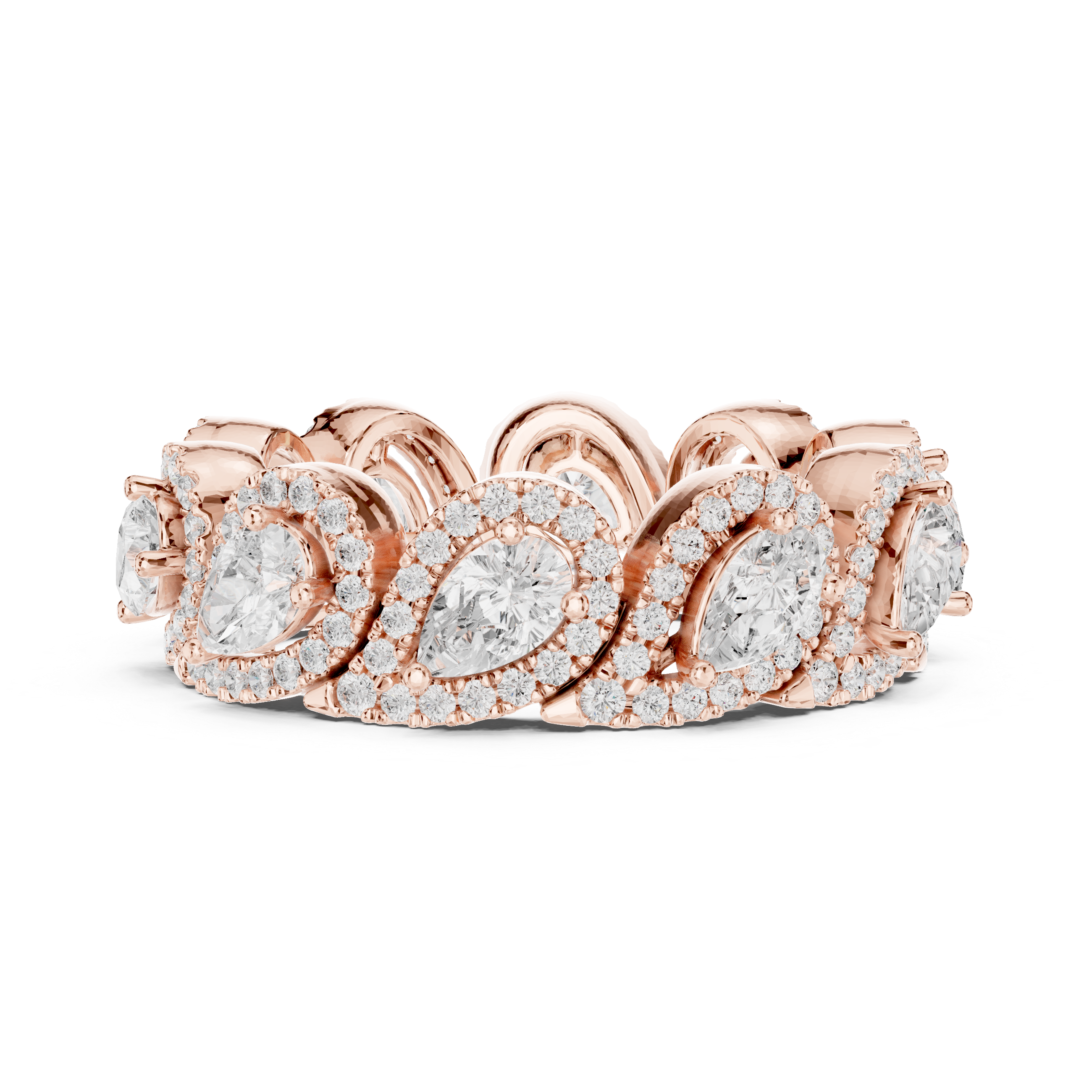 Stackable ring set with slim bands.
