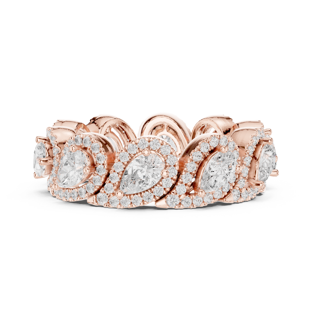 Stackable ring set with slim bands.