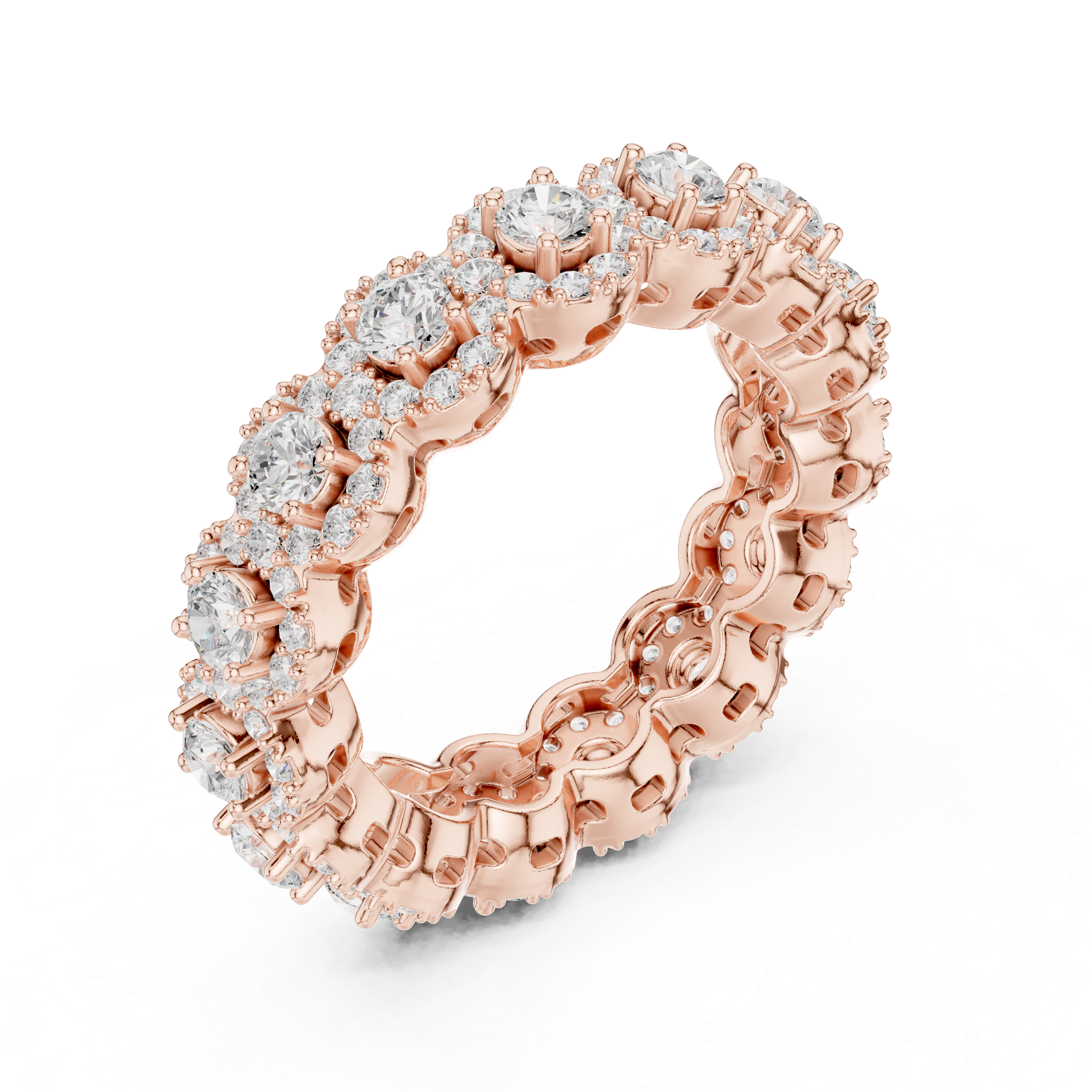 Rope chain necklace with twisted texture.