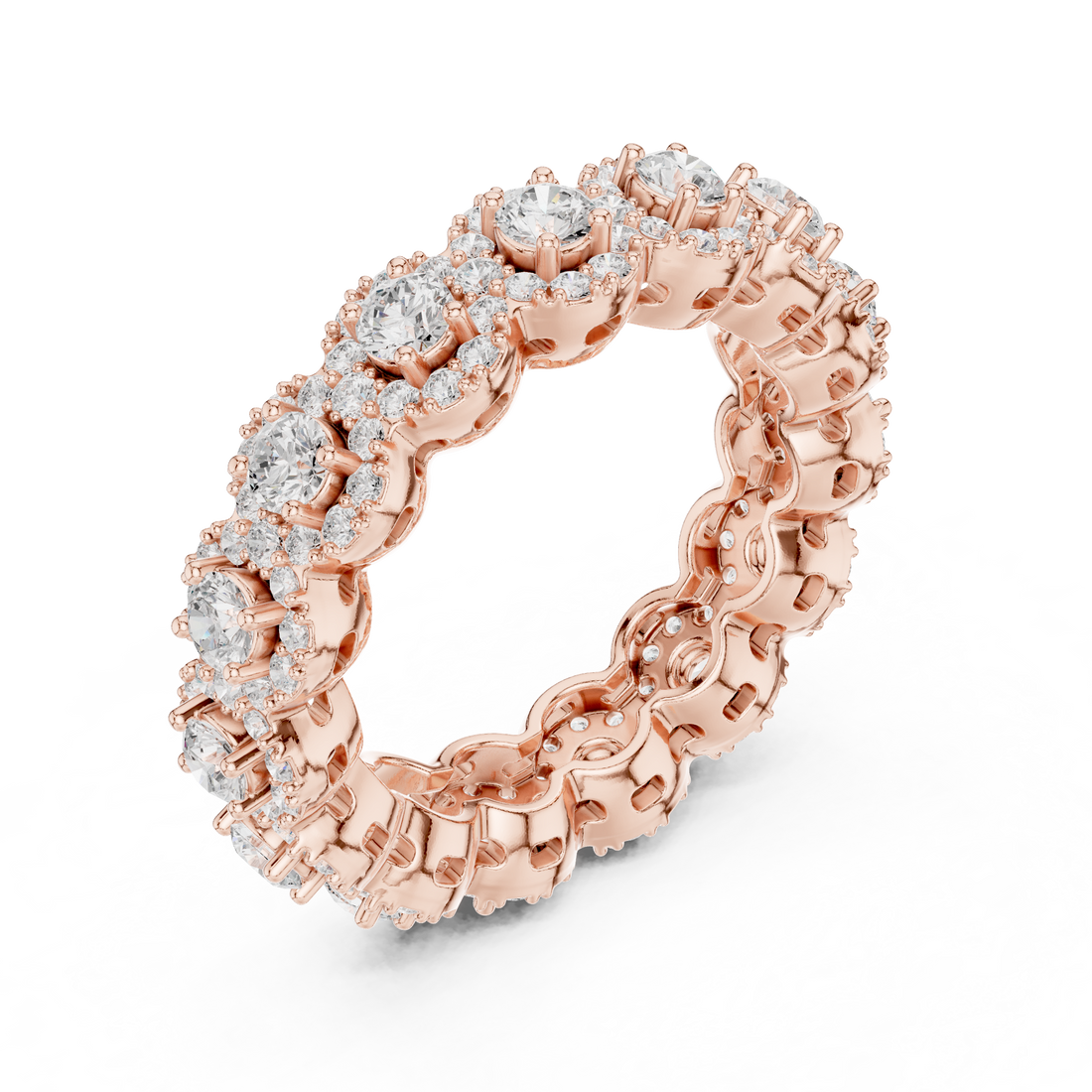 Rope chain necklace with twisted texture.