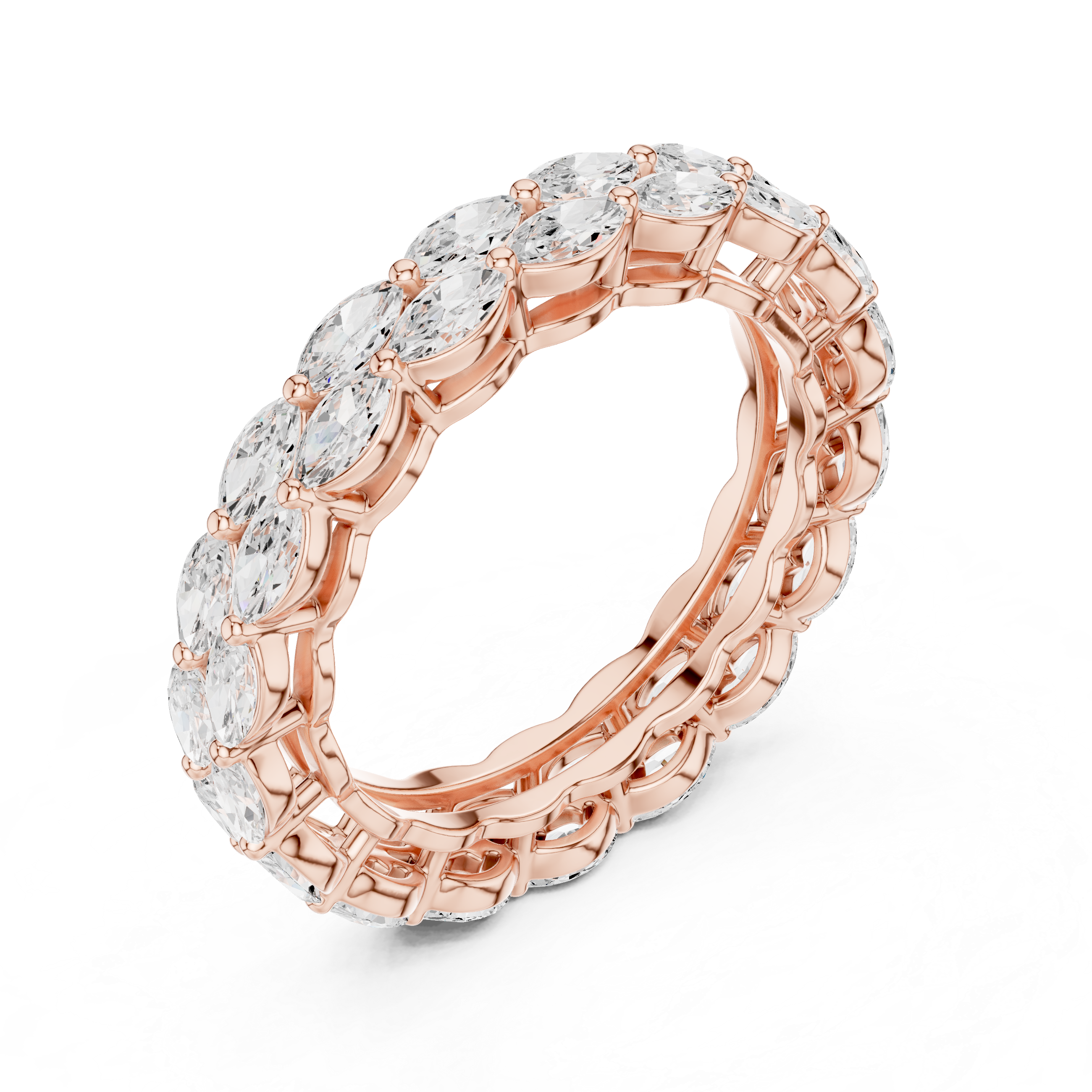 Decorative toe ring with engraved detail.
