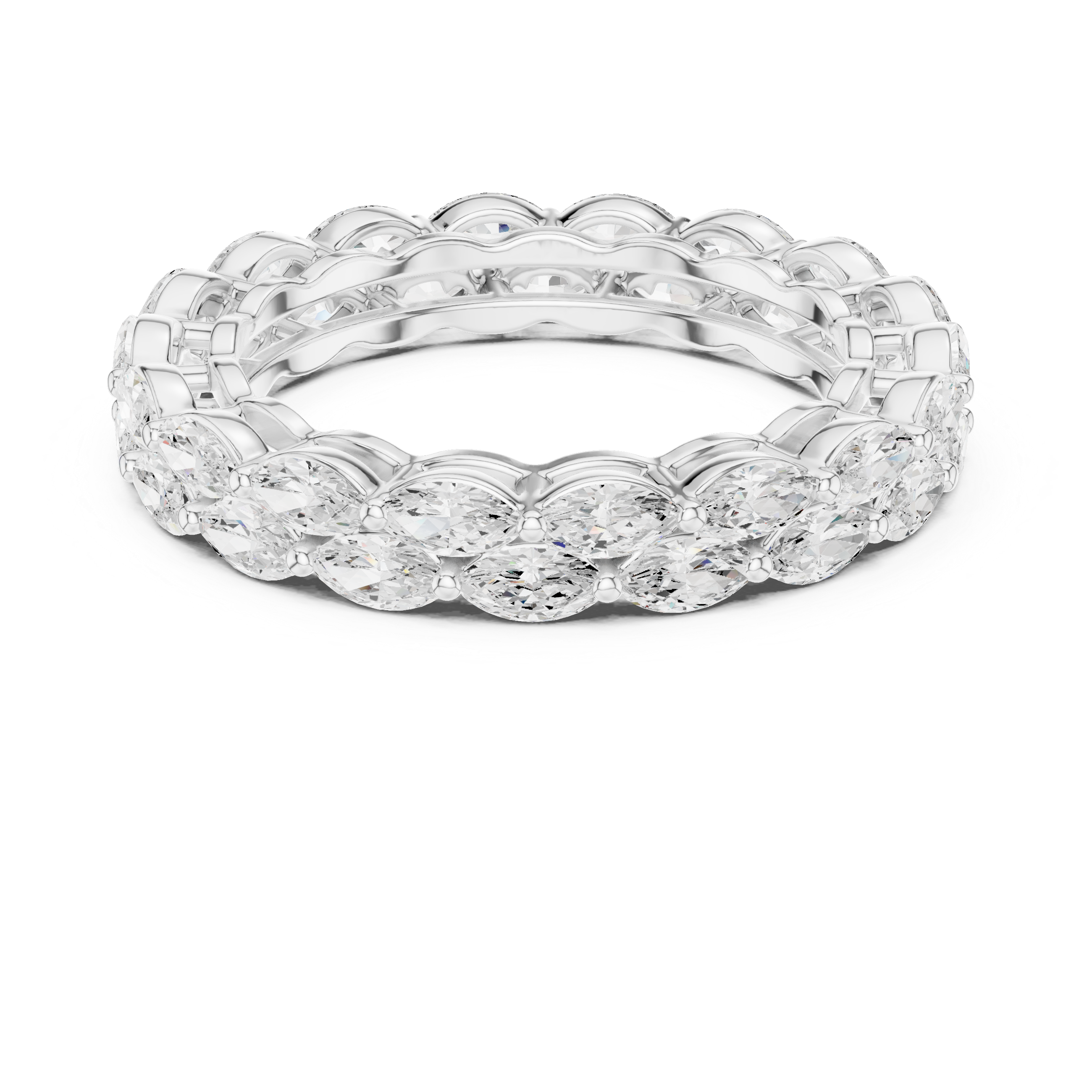 Elegant round diamond solitaire engagement ring in polished gold.