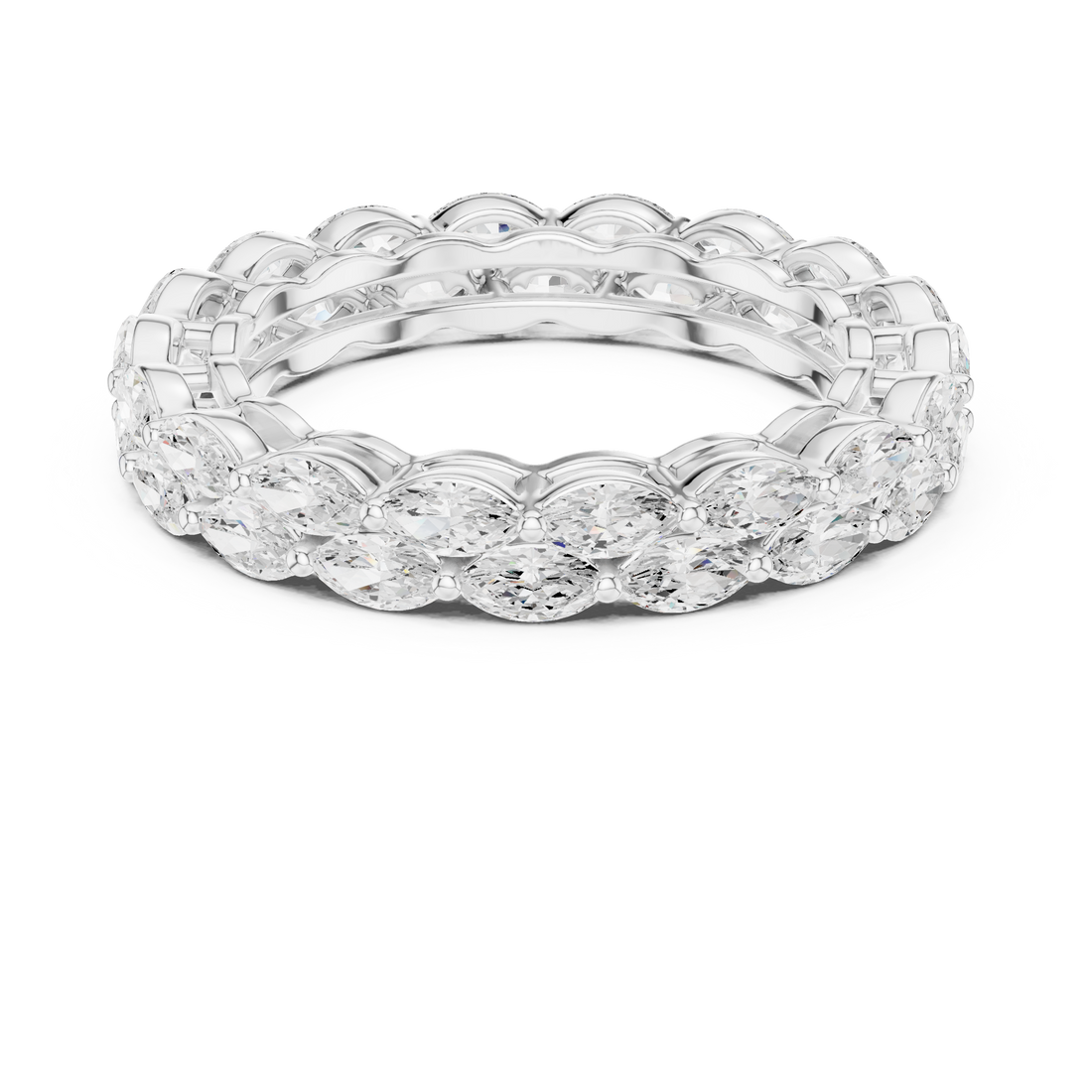 Elegant round diamond solitaire engagement ring in polished gold.