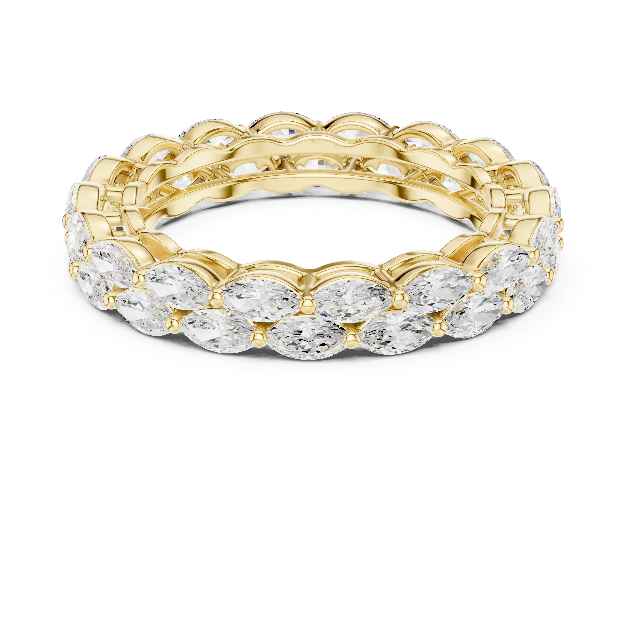 Oval-cut diamond ring with sleek modern band.