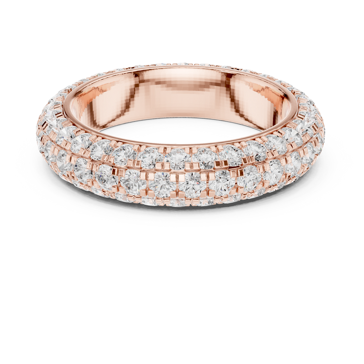 Cushion-cut diamond ring with elegant halo setting.