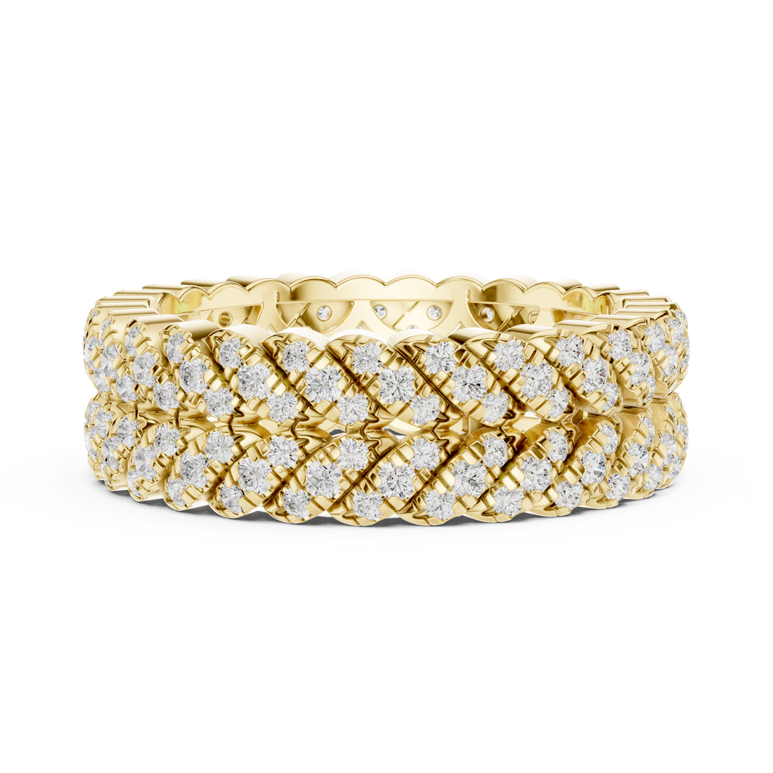 Children's gold bracelet with lightweight design.