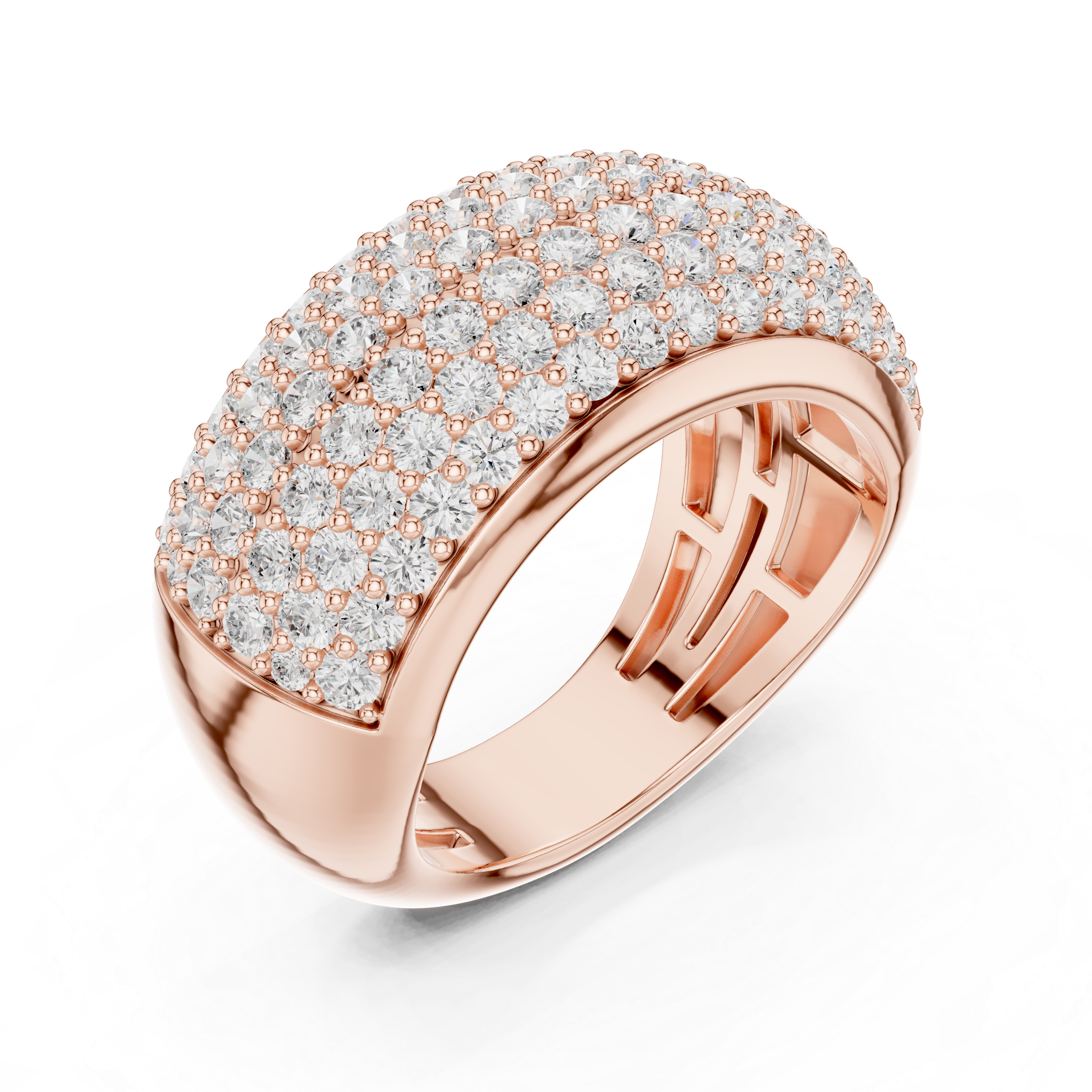 Adjustable baby ring with smooth edges.