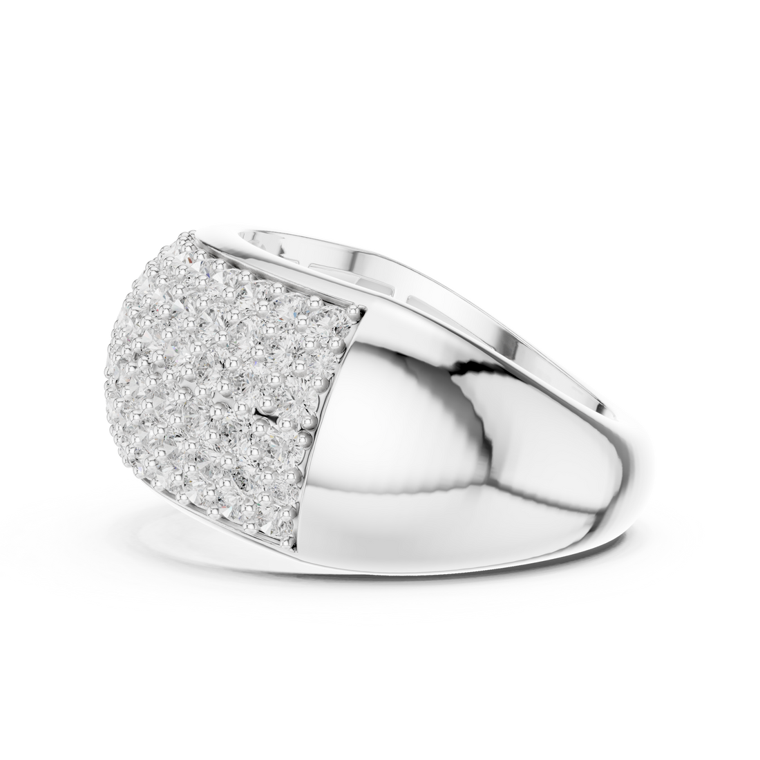 Adjustable open ring with modern look.