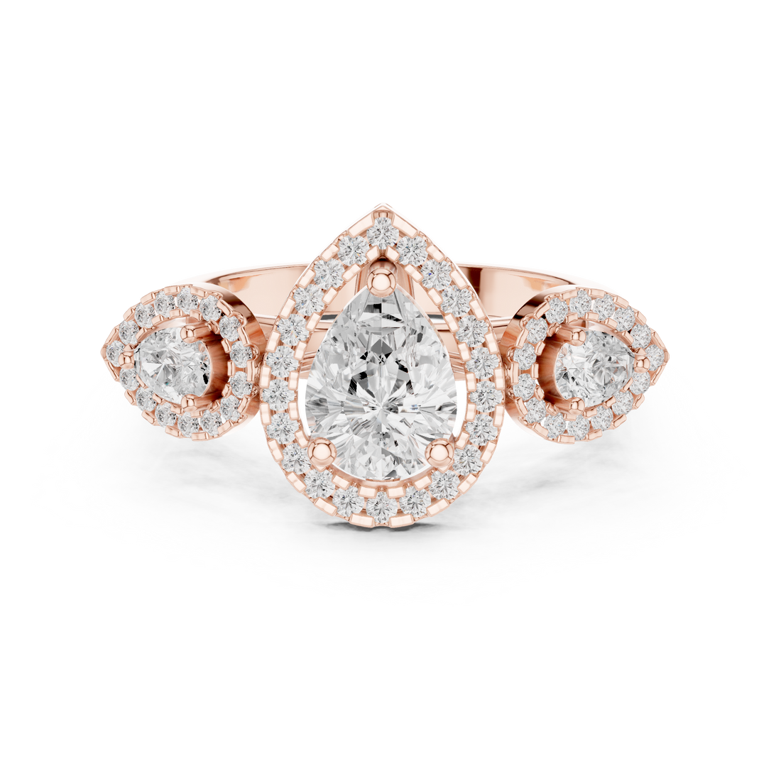 Diamond drop earrings with elegant shine.