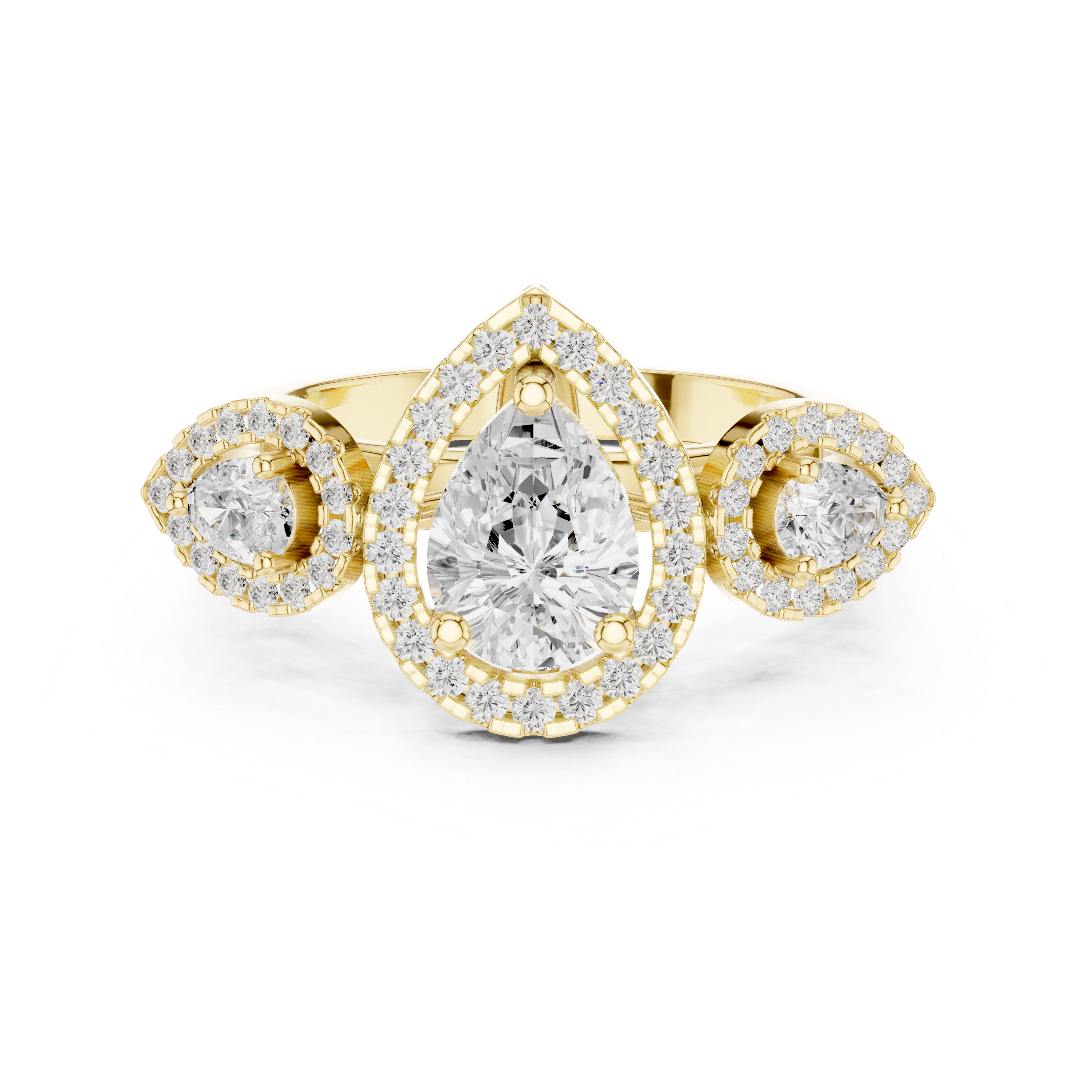 Bridal jewellery set with matching pieces.