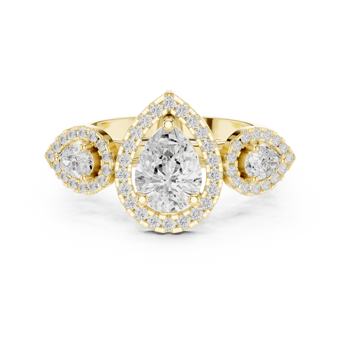 Bridal jewellery set with matching pieces.