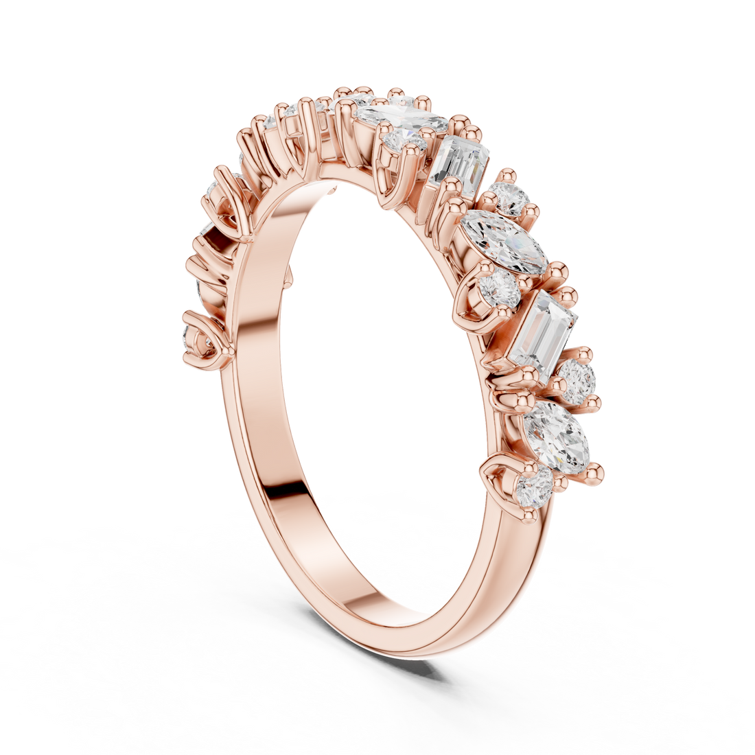 Engagement jewellery set with modern style.