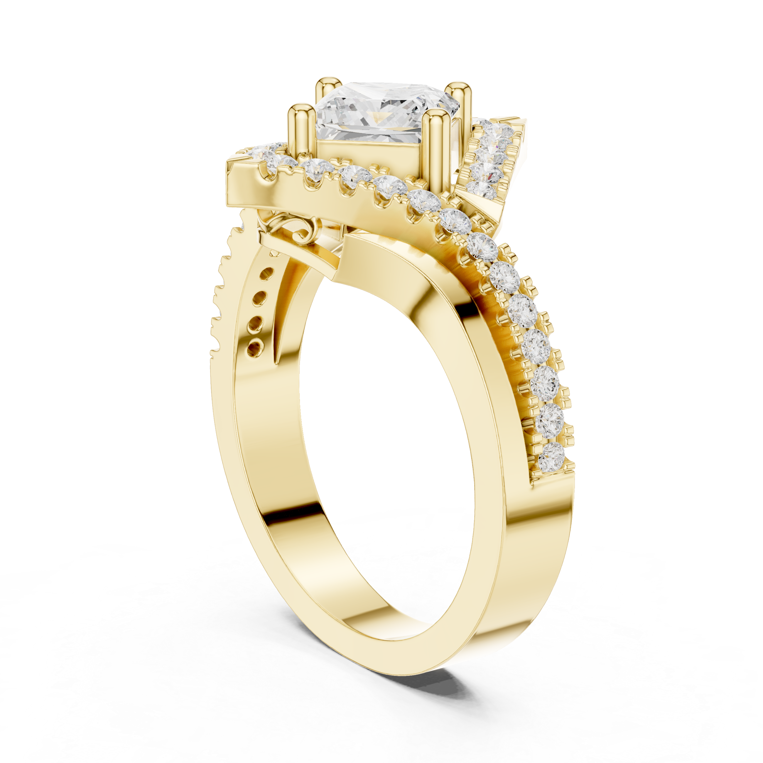 Decorative toe ring with engraved detail.