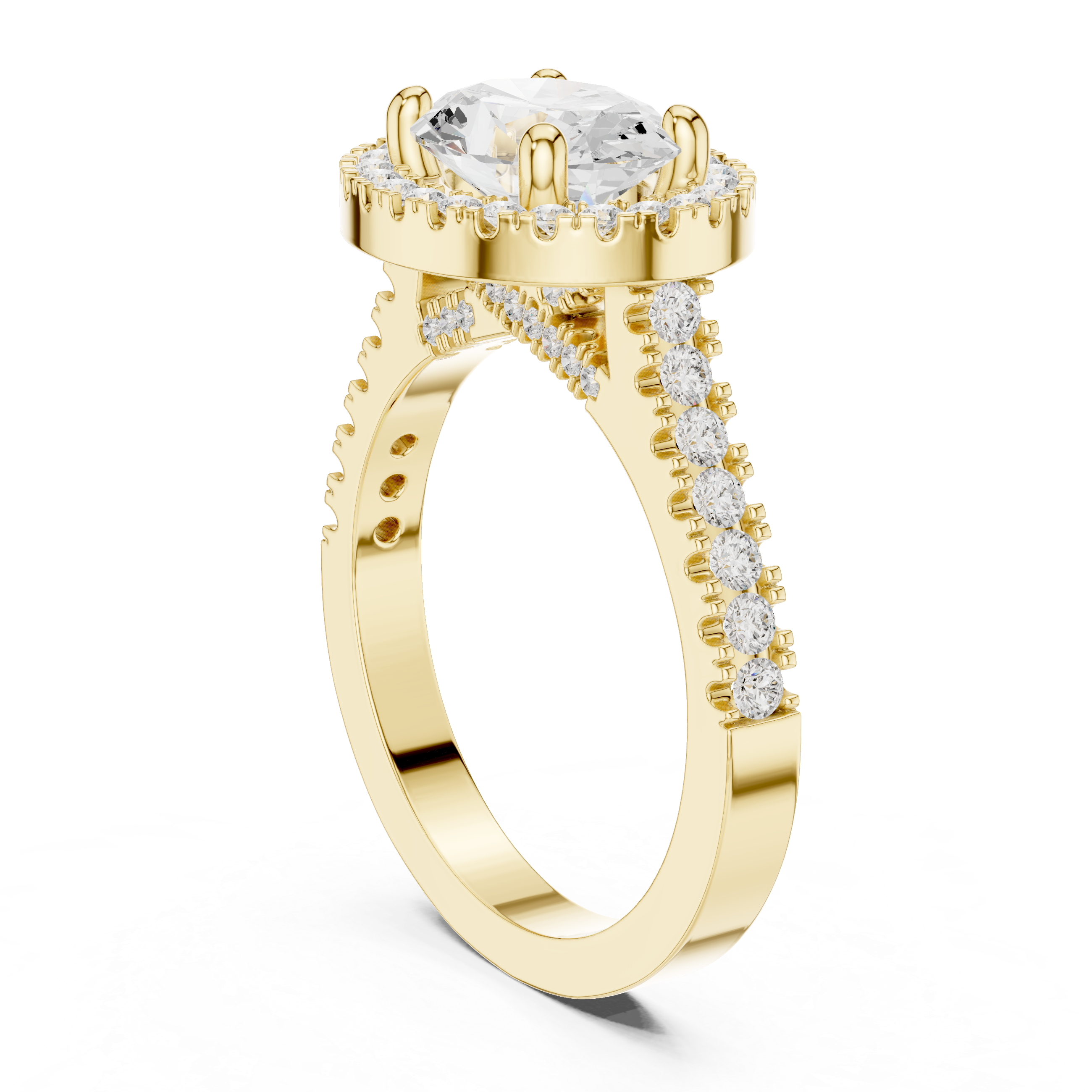 Stackable slim gold ring with simple finish.