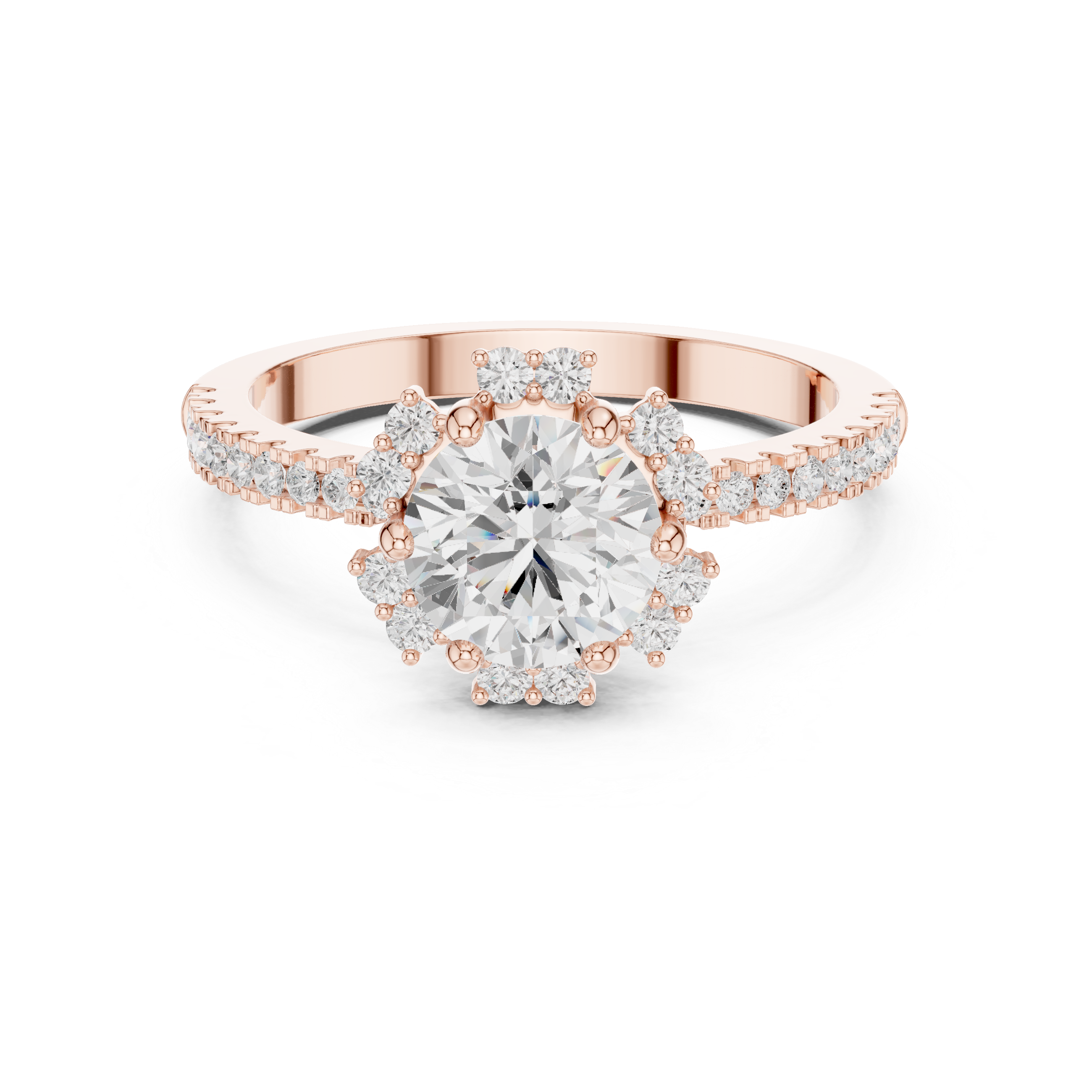 Solitaire diamond pendant with thin chain.