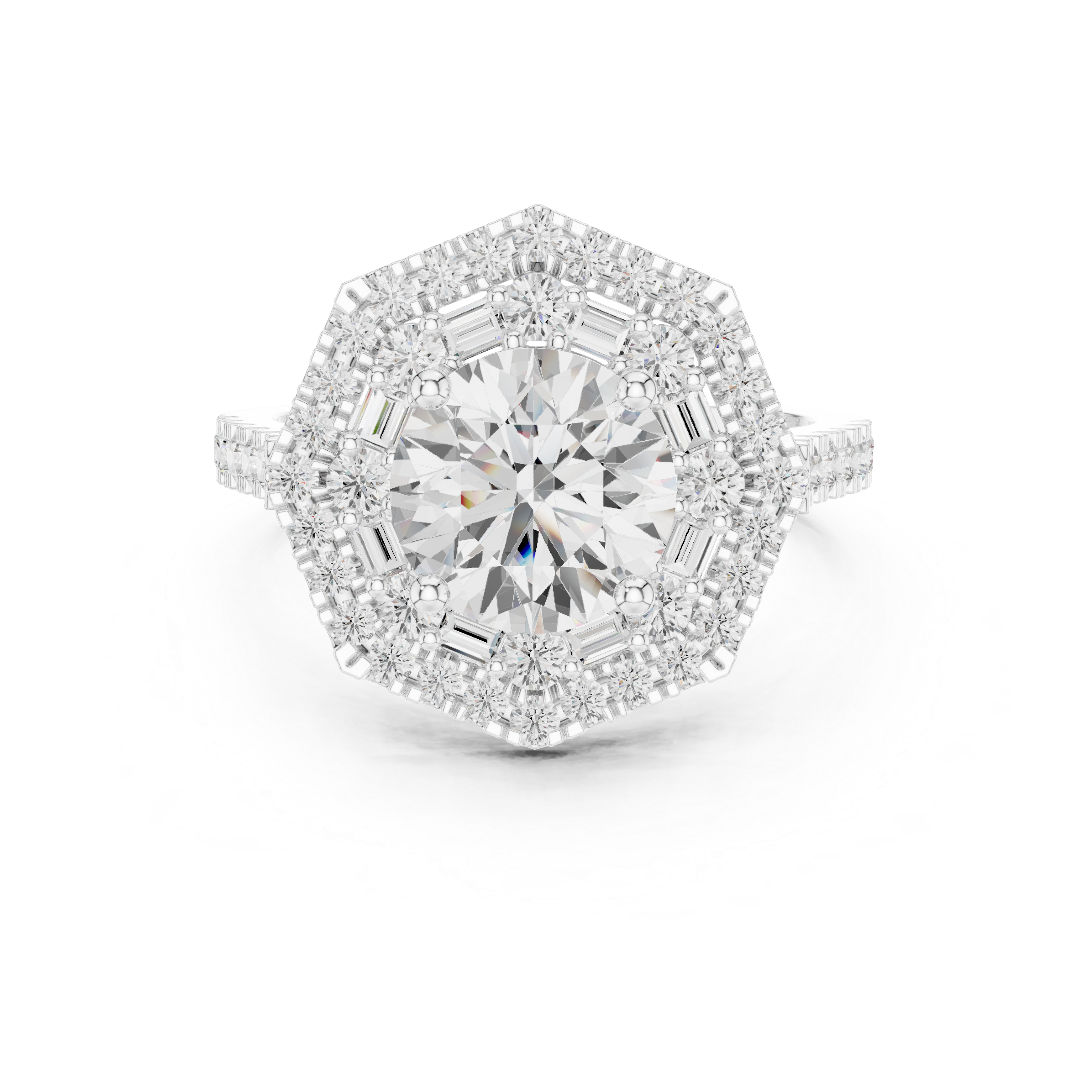 Tiny diamond nose stud for daily wear.