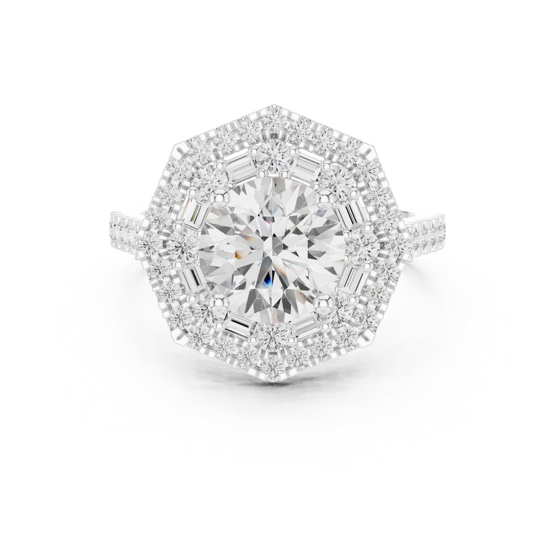 Tiny diamond nose stud for daily wear.