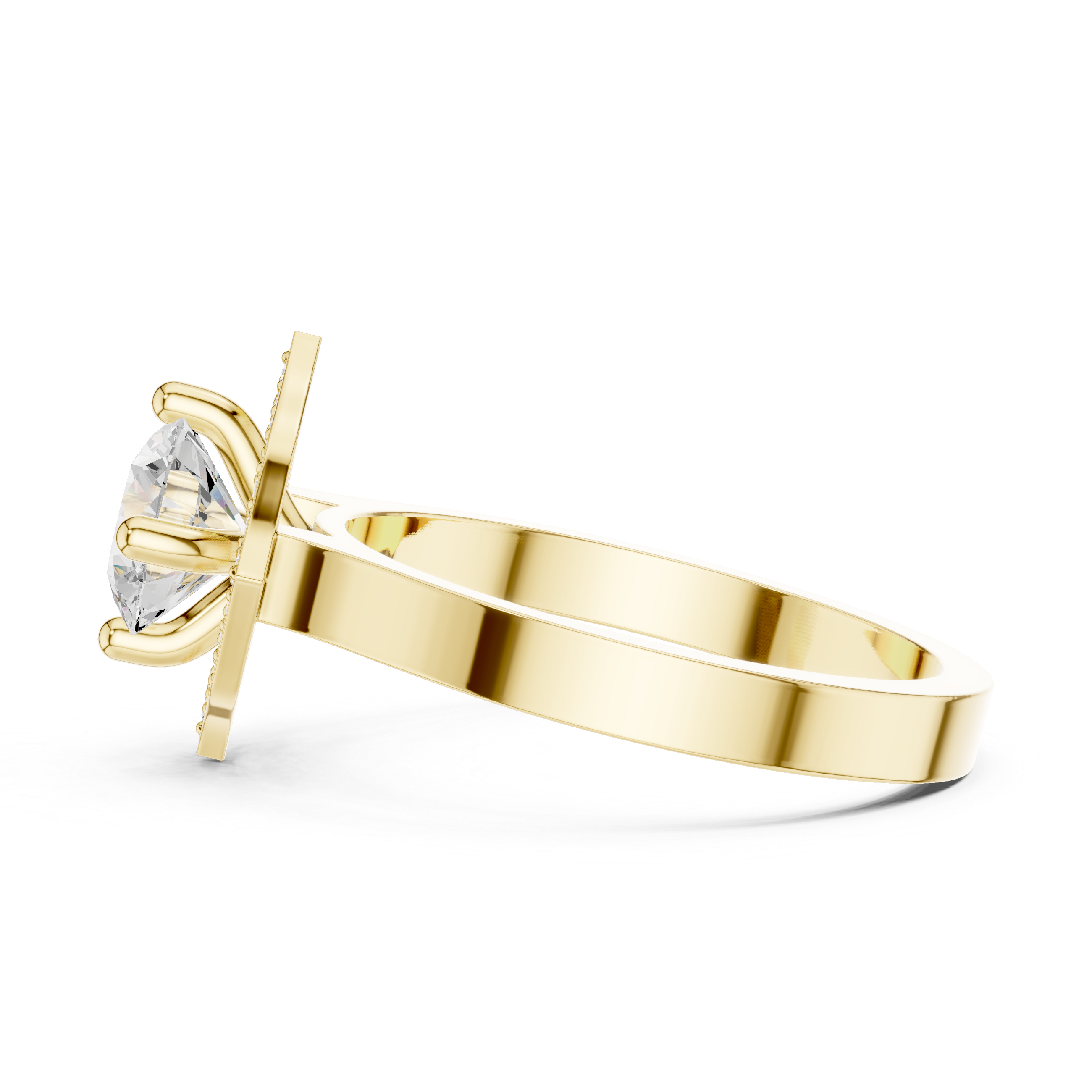 Geometric brooch with modern design.