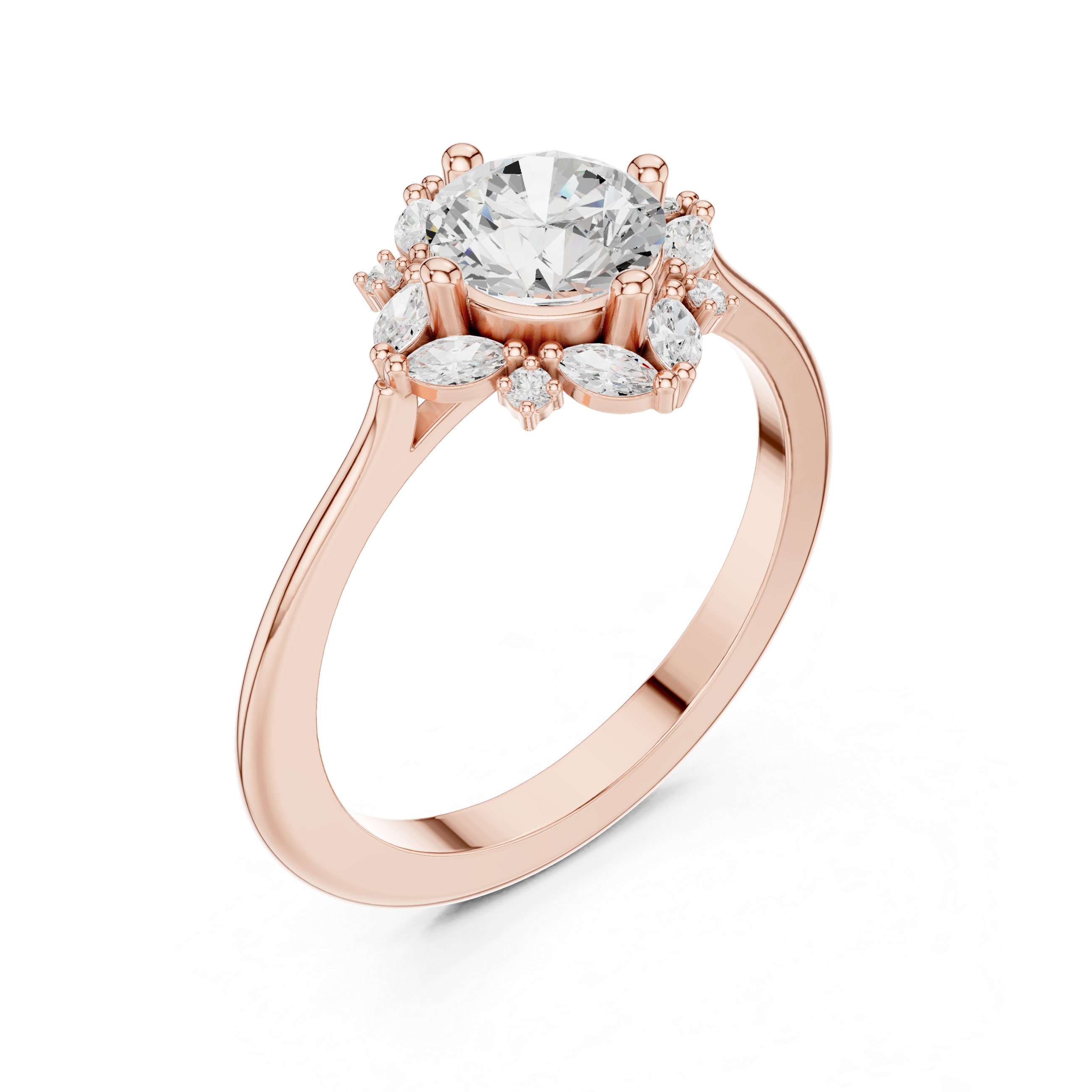 Smooth men's band ring in gold.