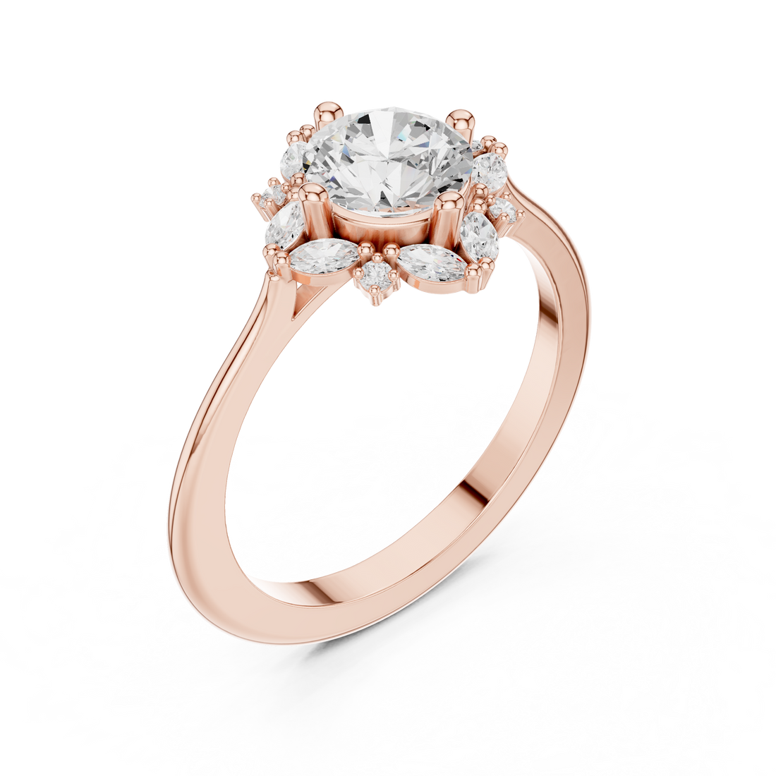 Smooth men's band ring in gold.