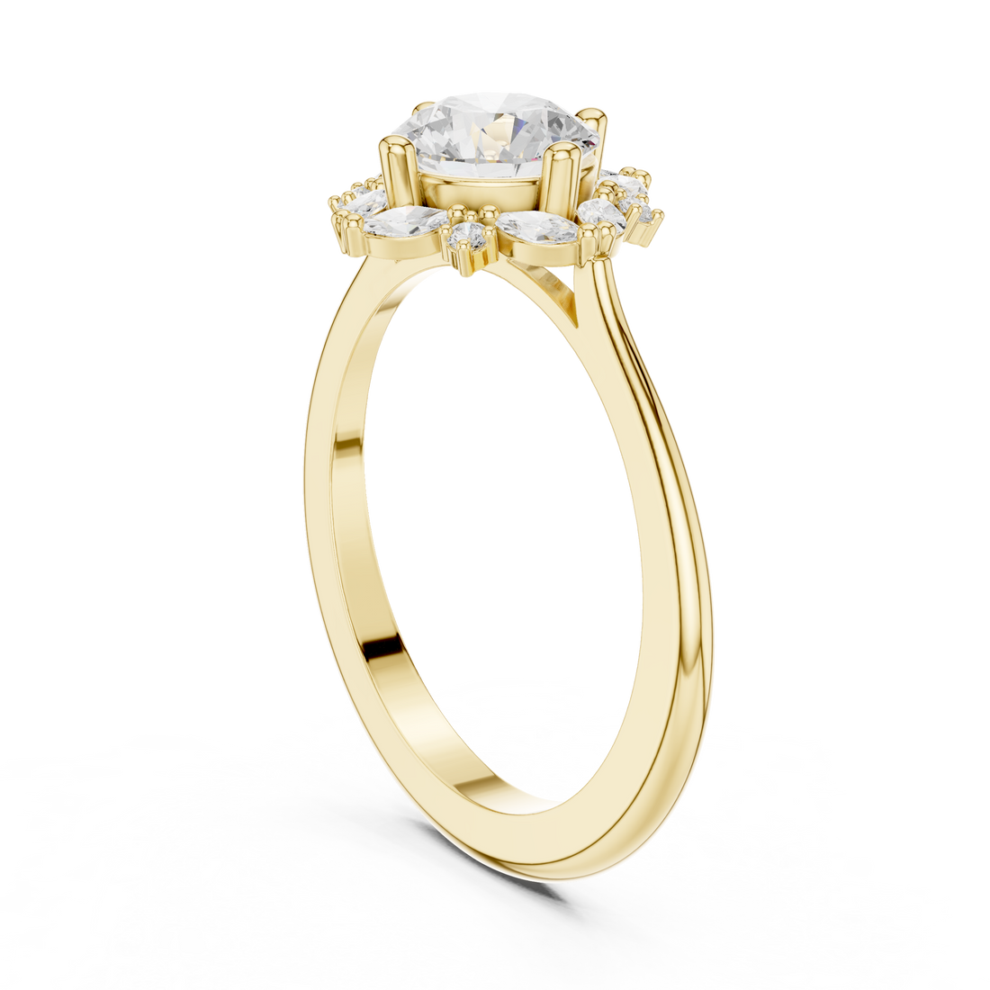 Adjustable baby ring with smooth edges.