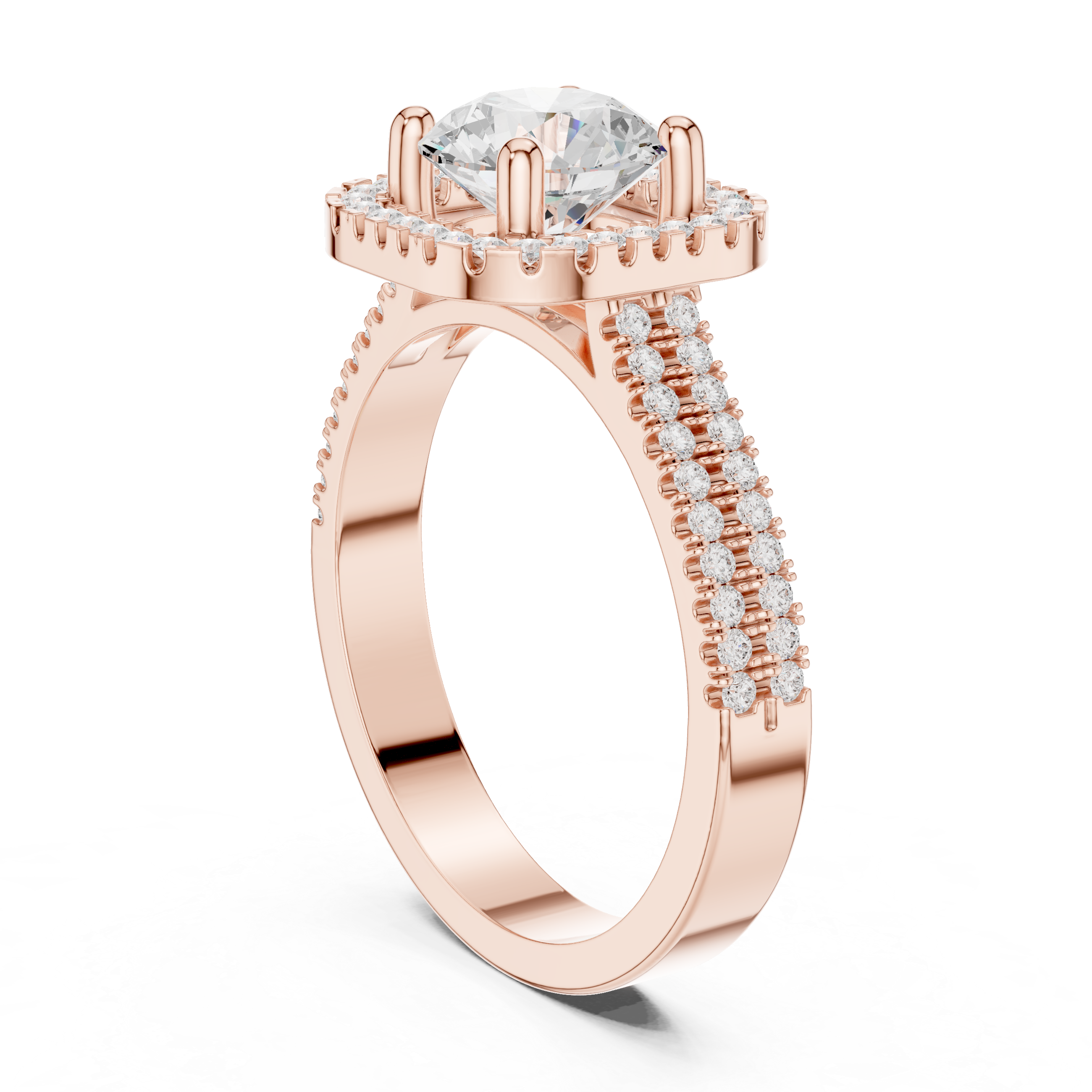 Designer sculptural ring with artistic style.