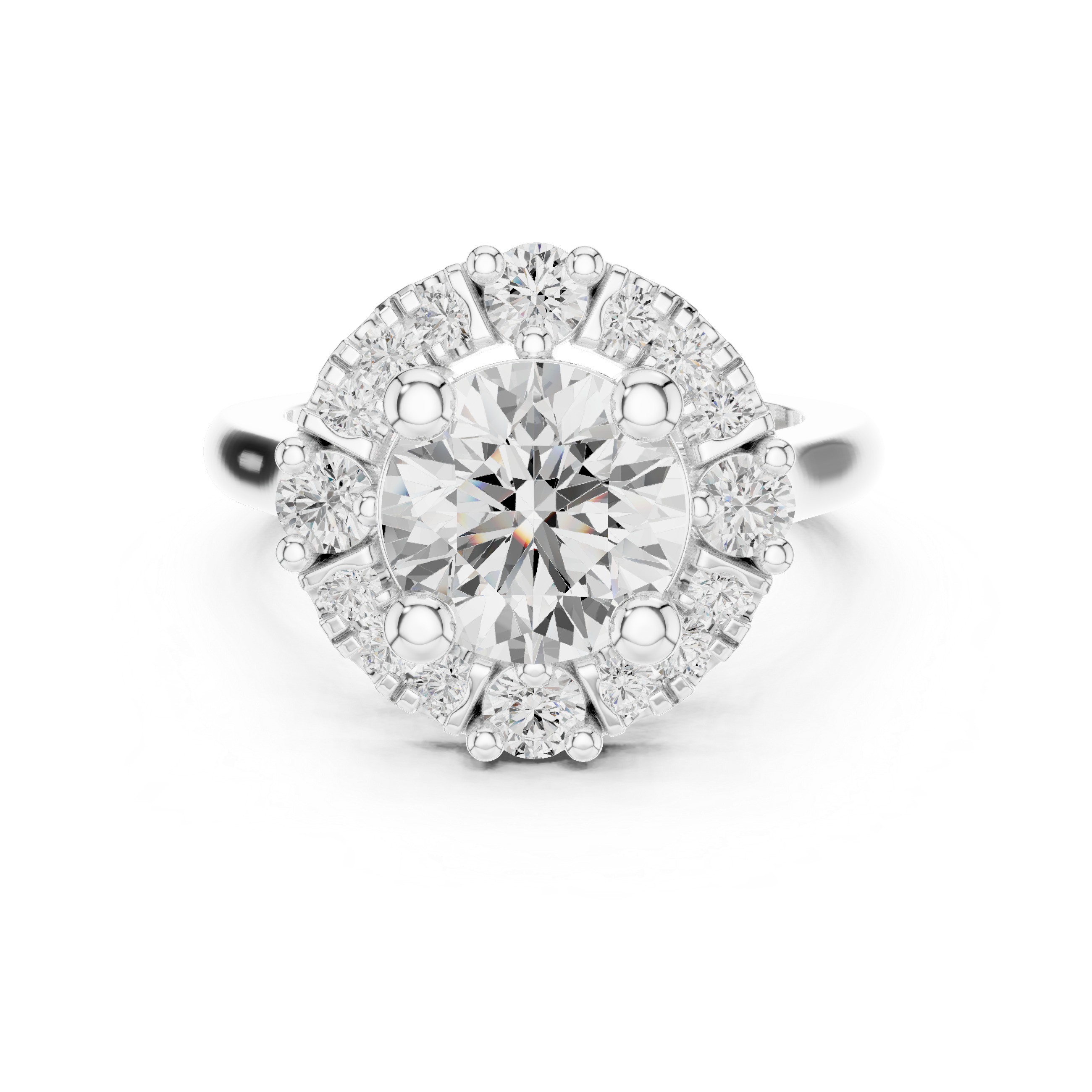 Engagement jewellery set with modern style.