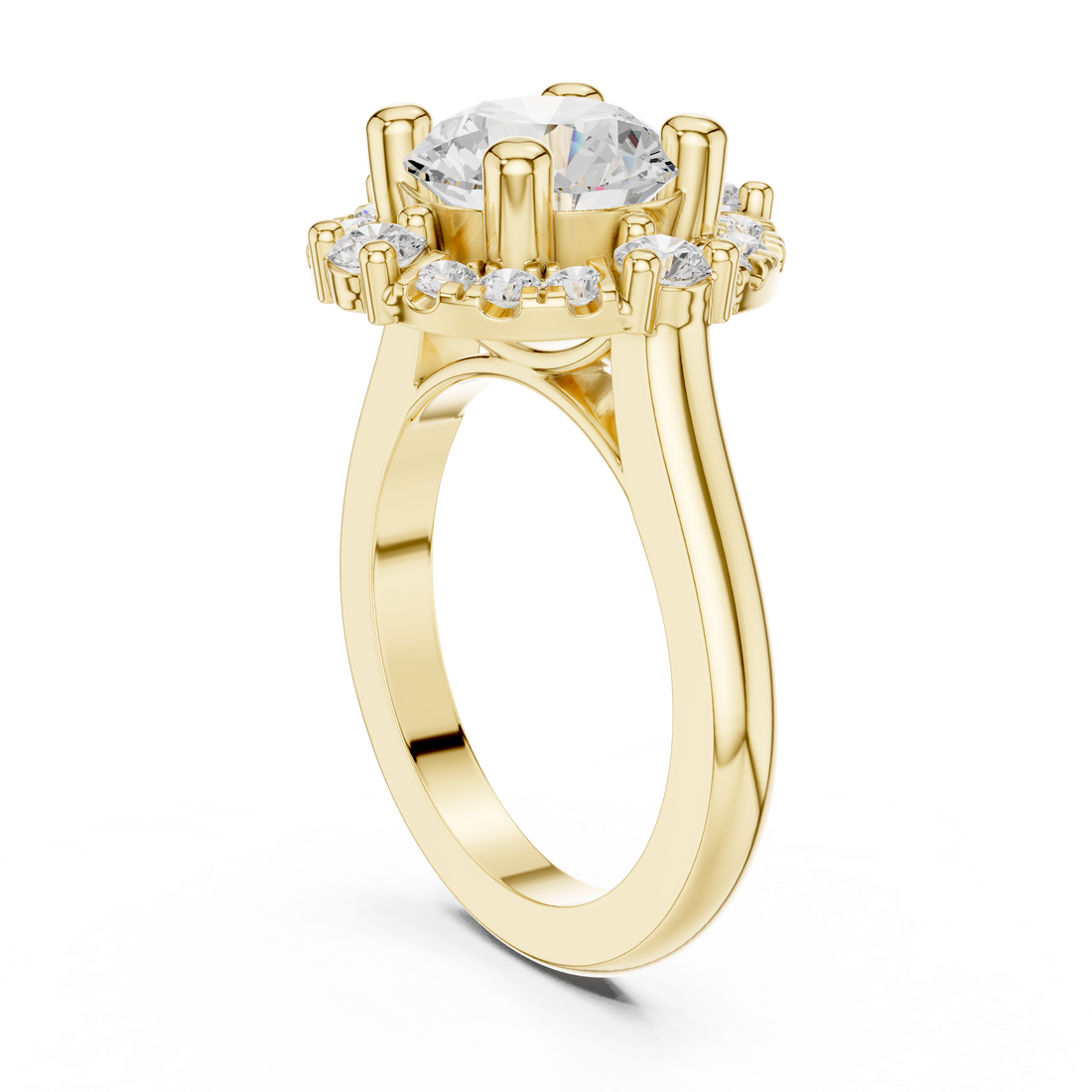 Diamond bridal set with luxury design.