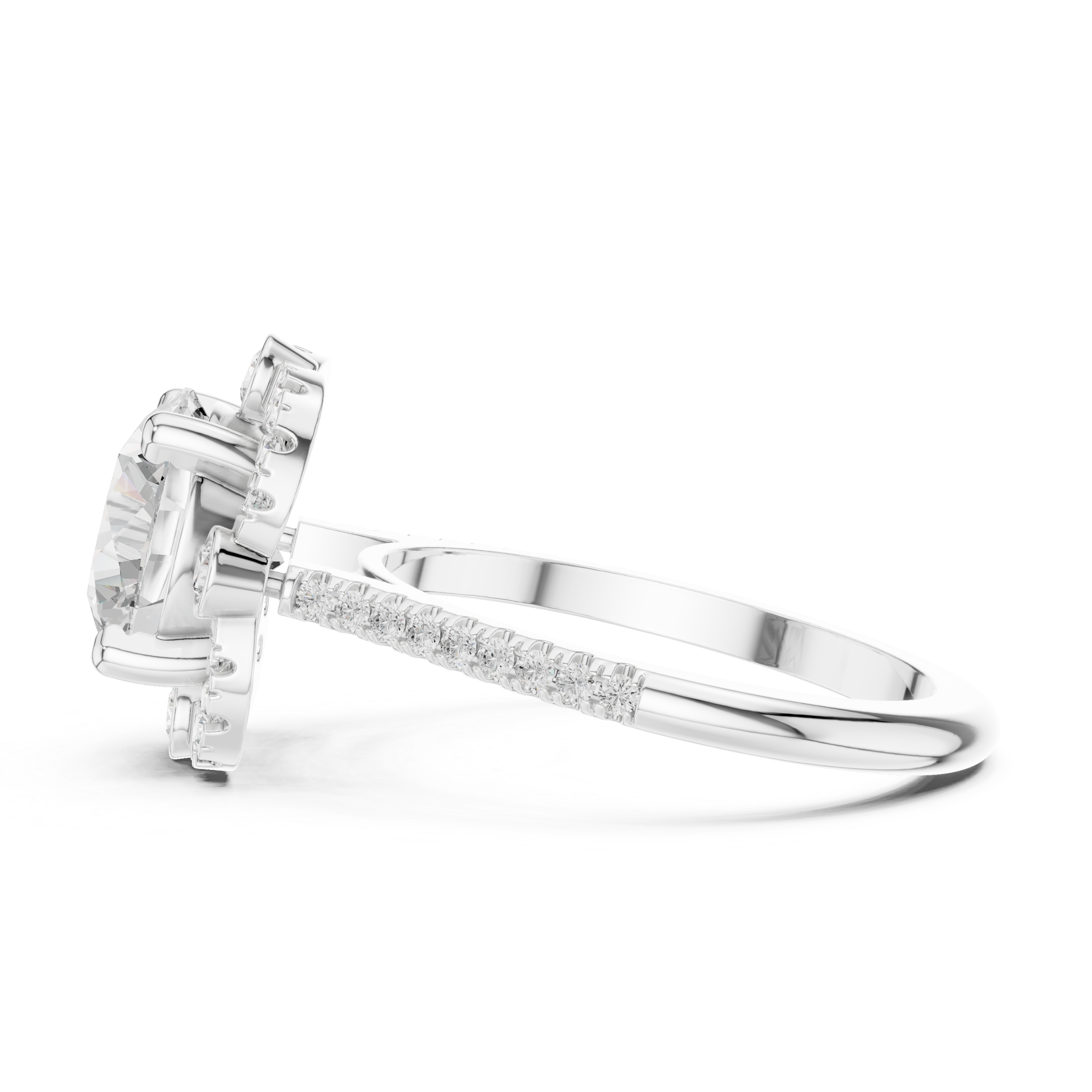 Promise ring with minimalist design.