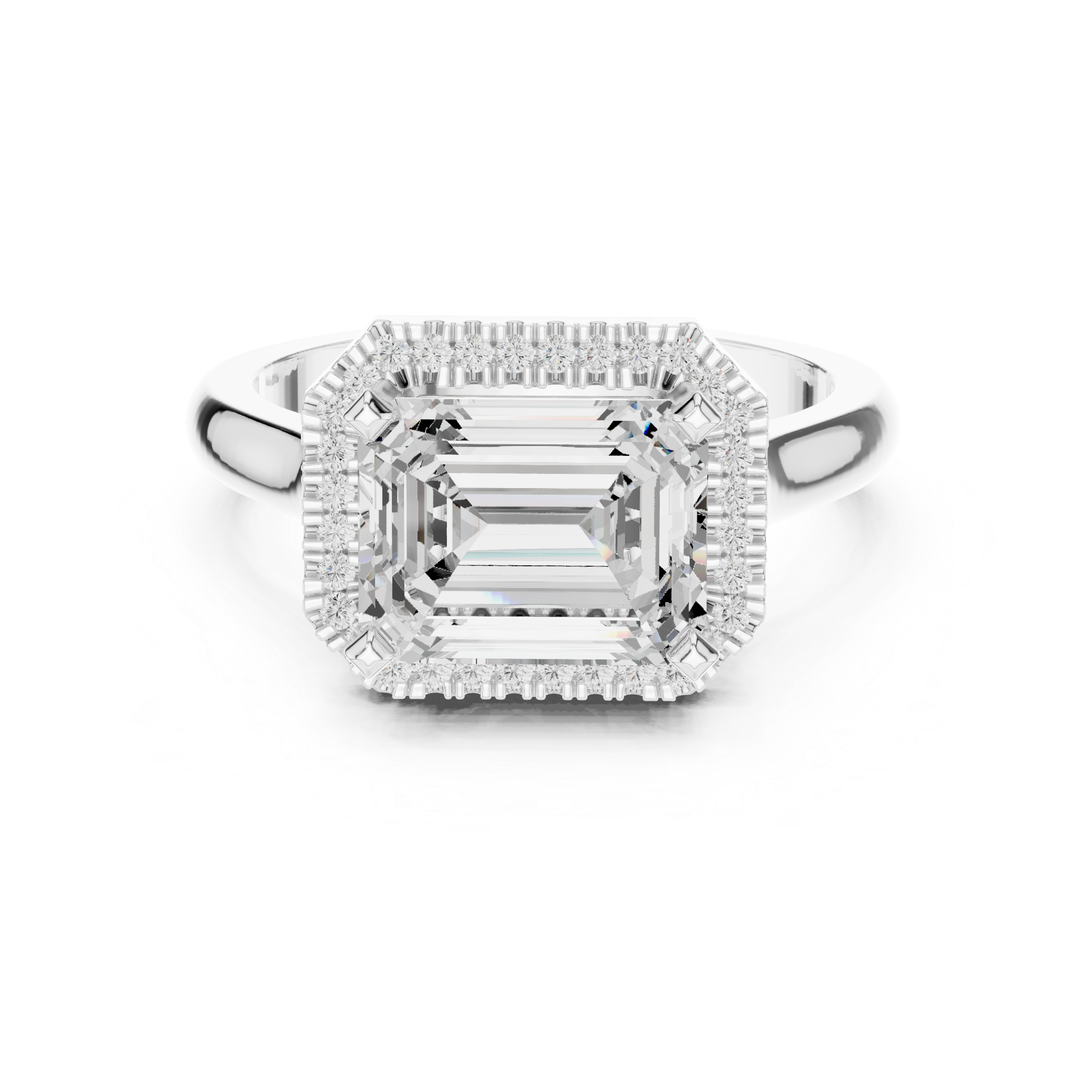 Diamond bangle with sparkling stones.