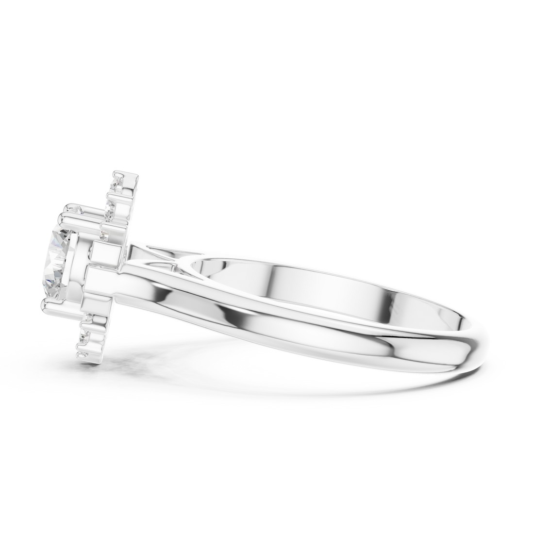Gemstone toe ring with colored stone.