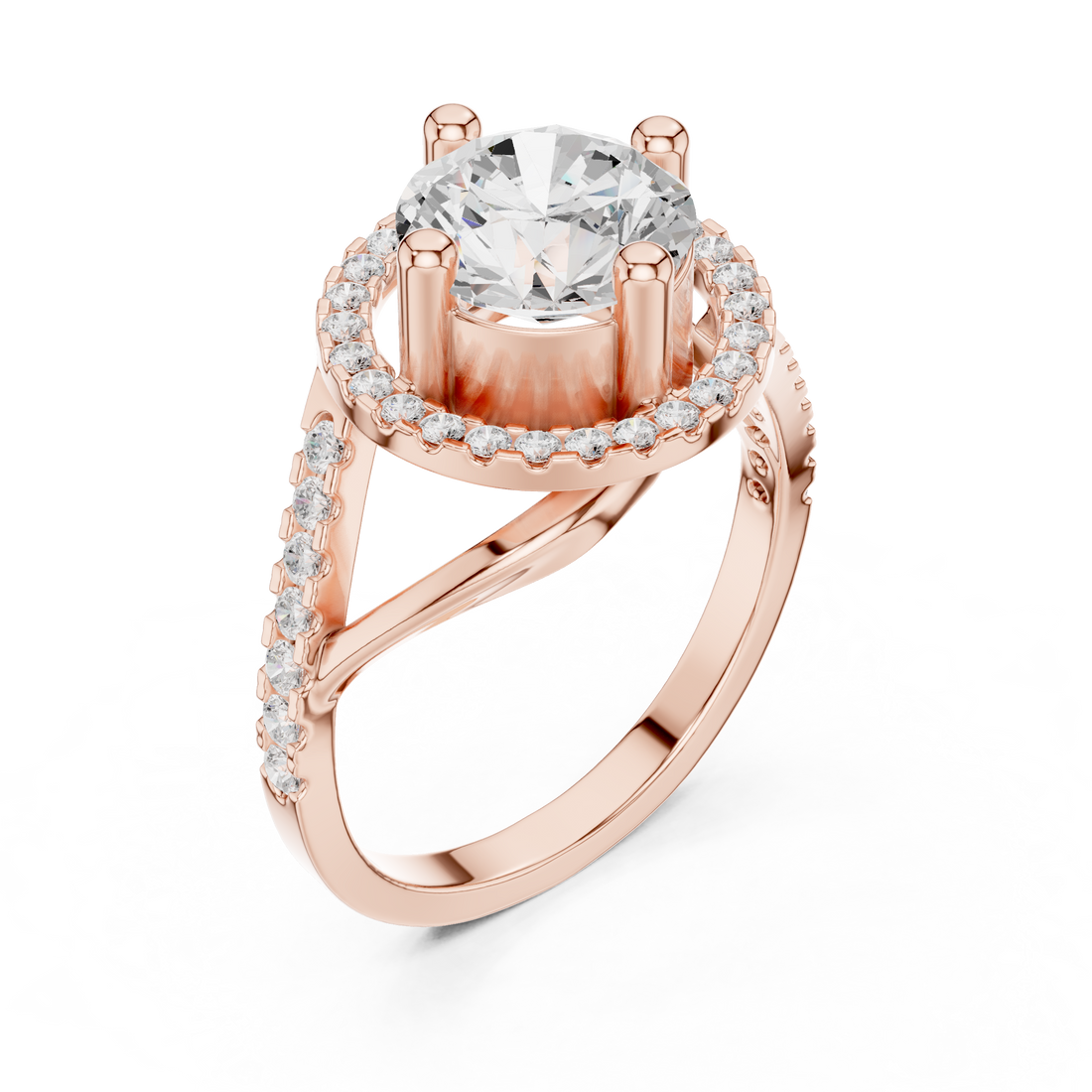Dual-tone gold ring with modern layered design.