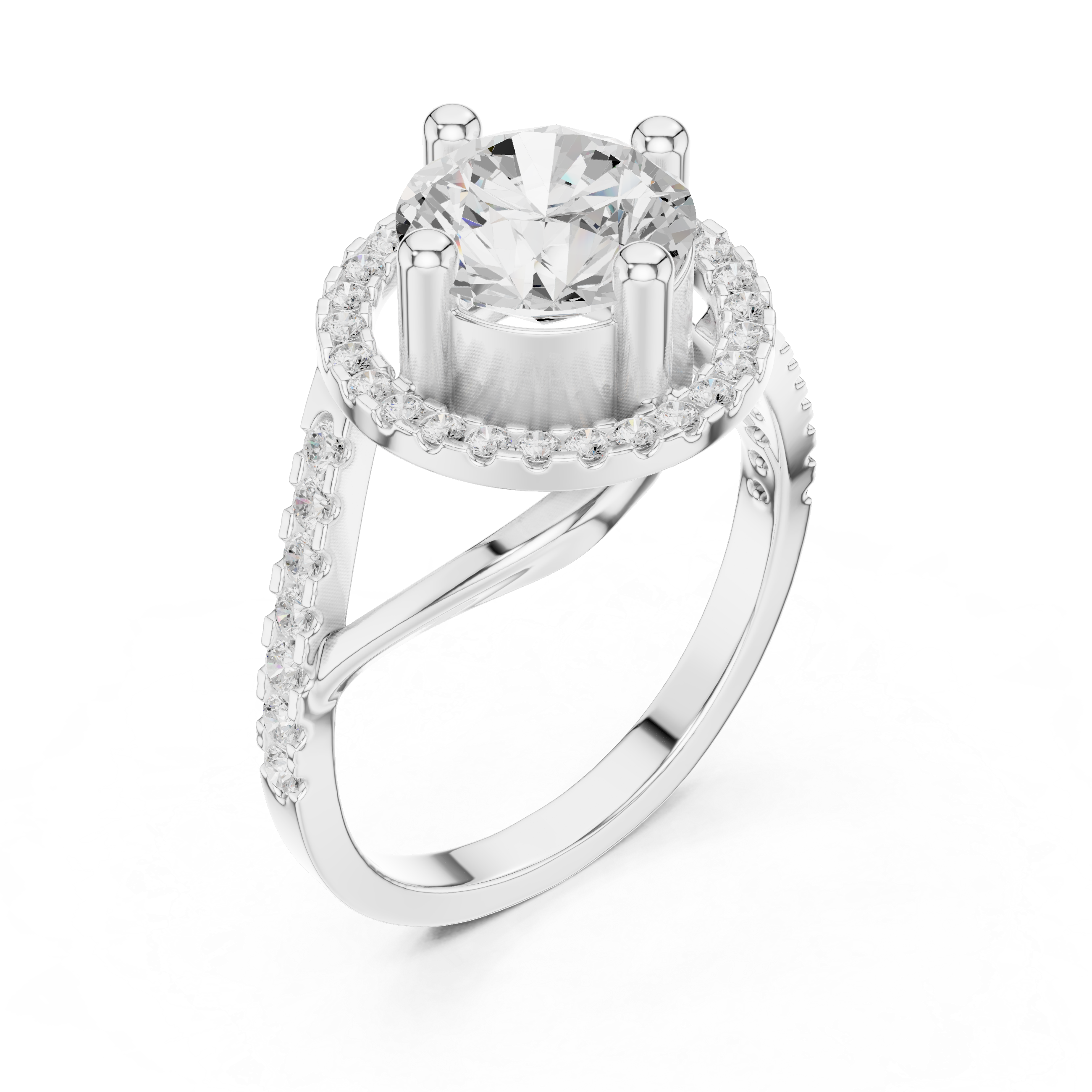 Small diamond hoop earrings with sleek design.