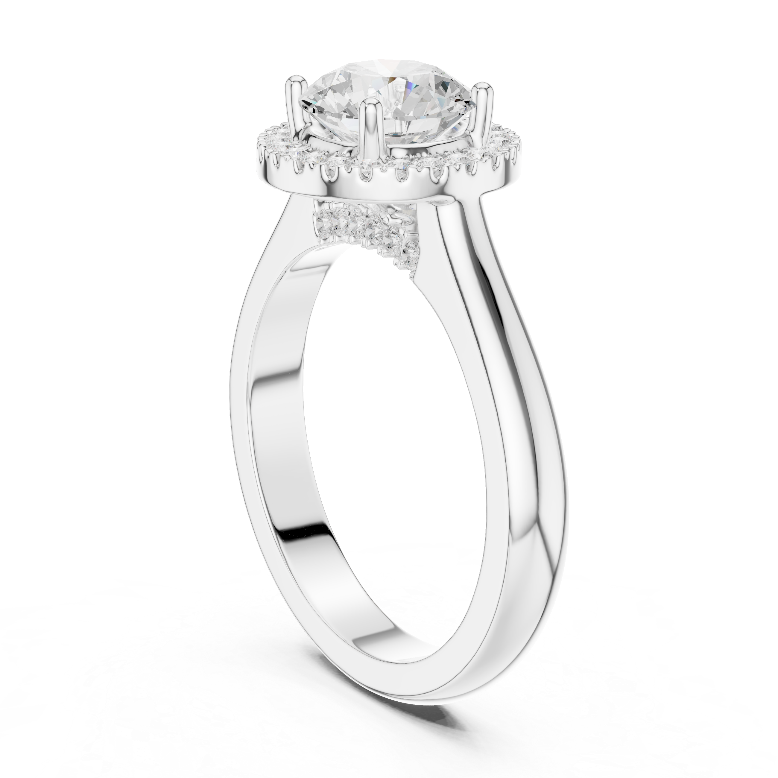 Statement bridal necklace with bold centerpiece.