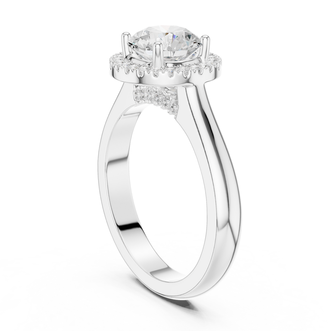 Statement bridal necklace with bold centerpiece.