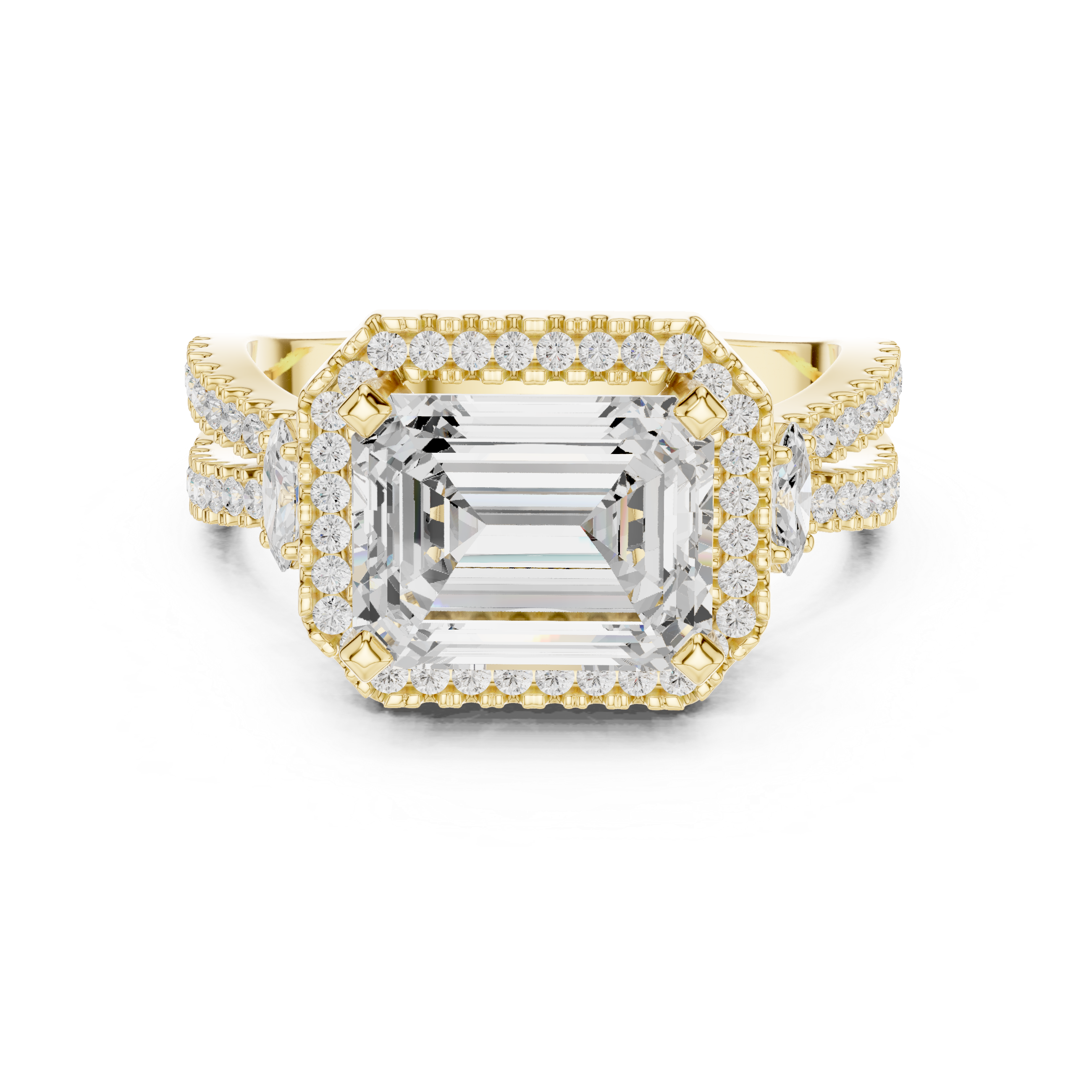 Floral engraved toe ring in silver.