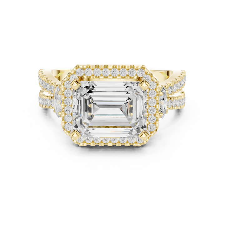Floral engraved toe ring in silver.